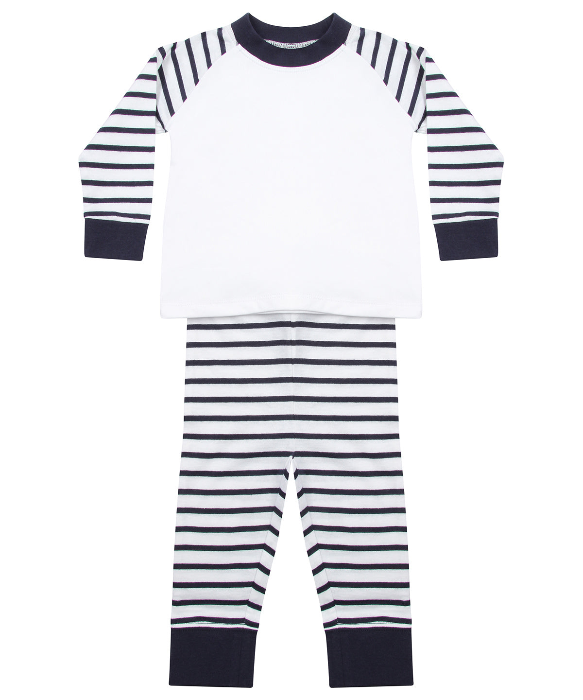 Pyjamas - Randiga Pyjamas för Barn Navy Stripe White