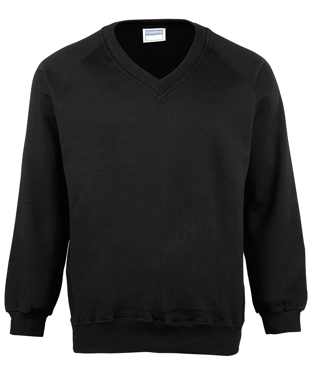 Sweatshirts - Stilren och Mångsidig V-ringad Sweatshirt för Vuxna Black