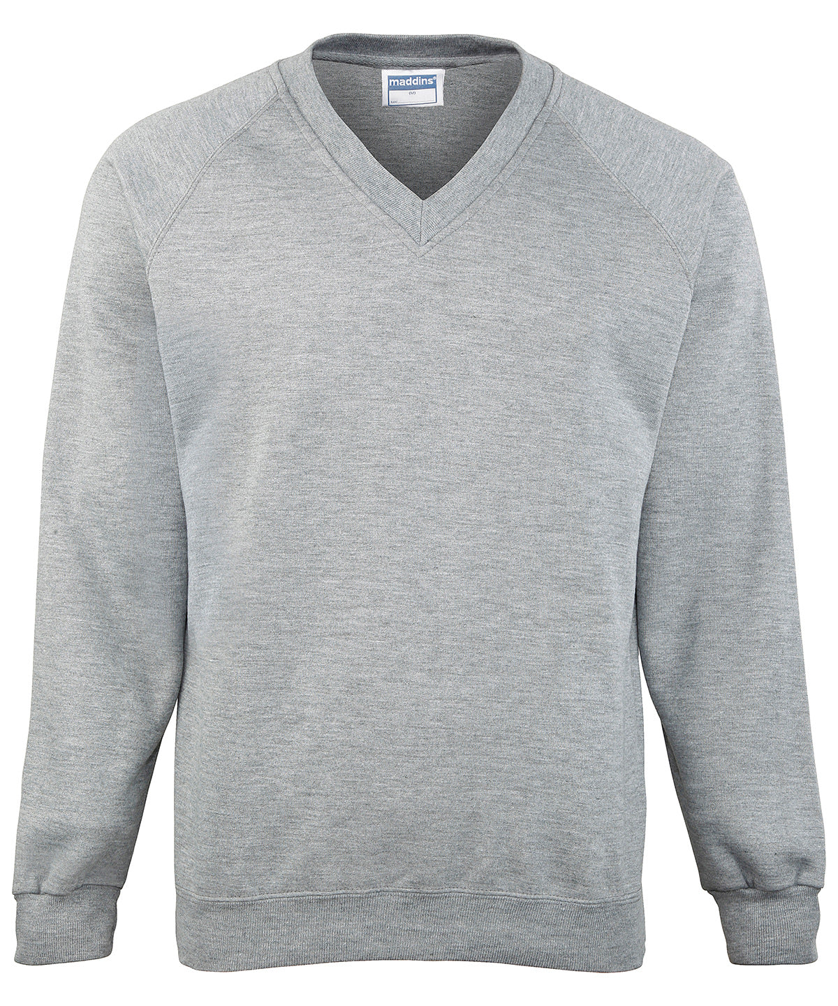 Sweatshirts - Stilren och Mångsidig V-ringad Sweatshirt för Vuxna Oxford Grey