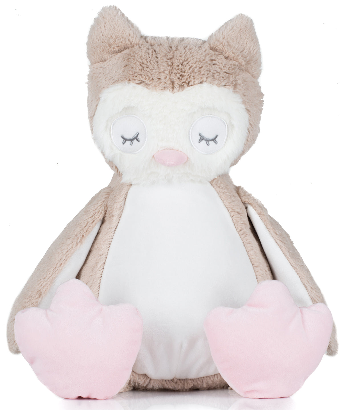 Soft Toys - Mysig Zippie Uggla Light Brown L