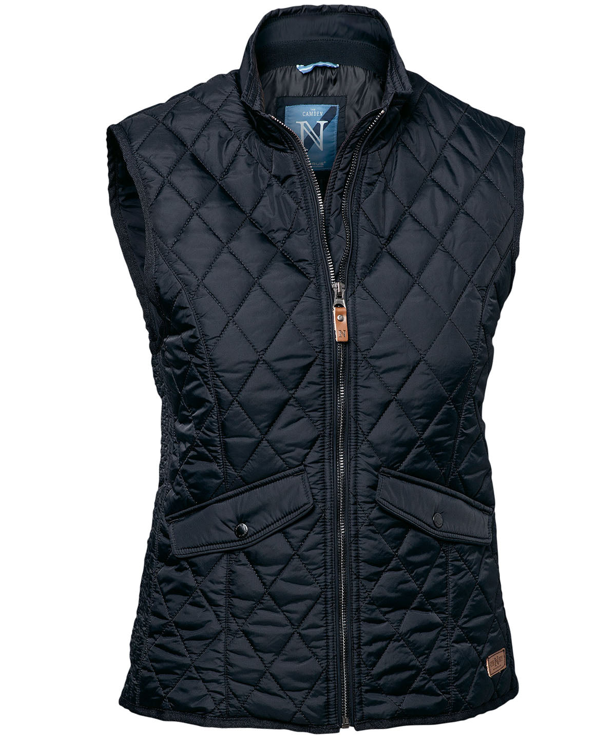 Gilets & Body Warmers - Elegant Damgilet med Diamantquiltning Midnight Blue