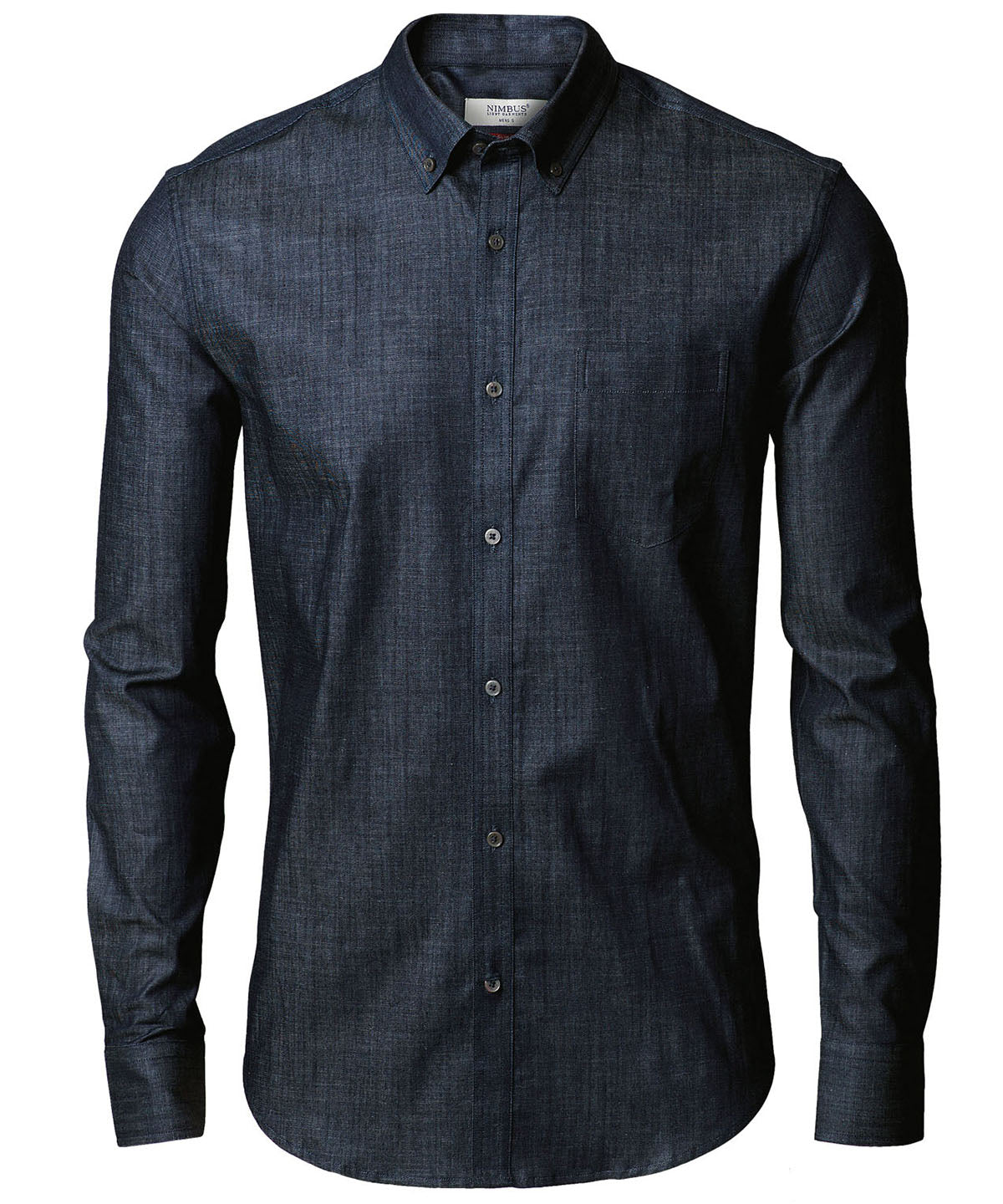 Shirts - Slimmad denimskjorta – modern design och komfort Indigo Blue