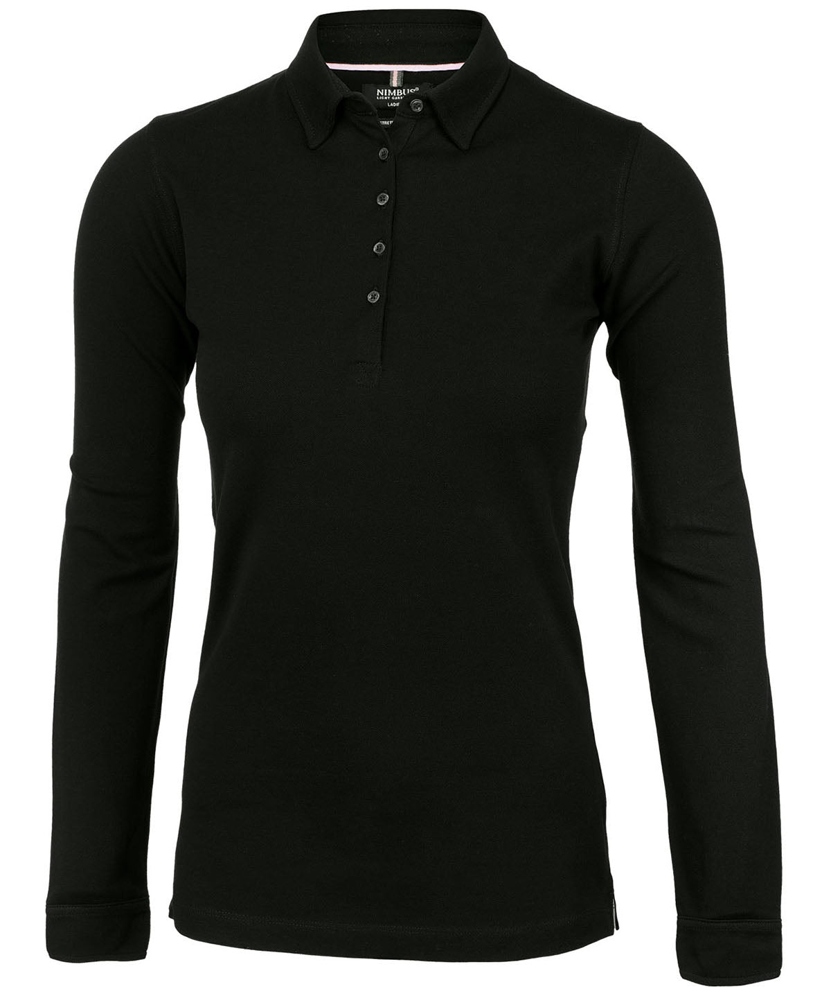 Polos - Elegant långärmad dam-polo Black