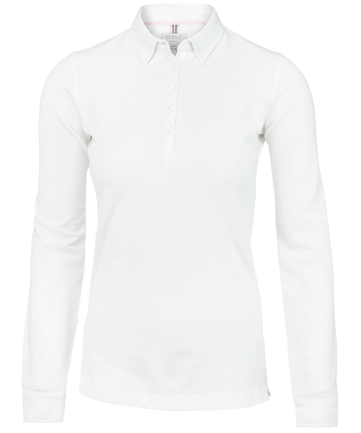 Polos - Elegant långärmad dam-polo White