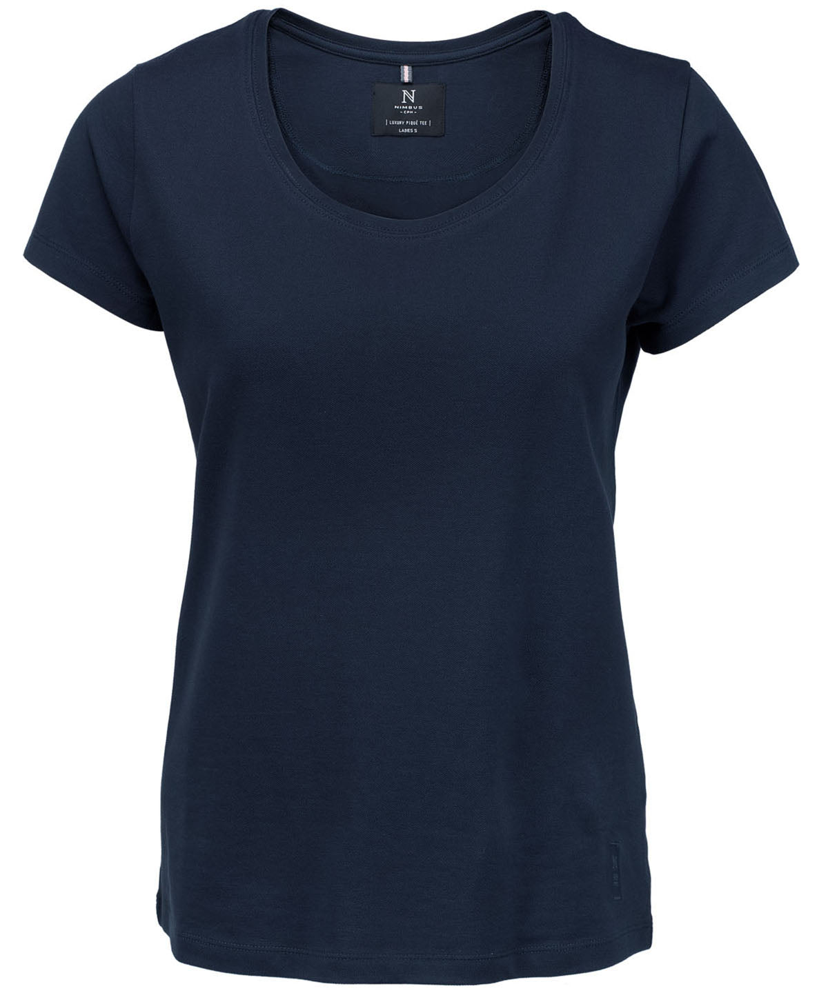 T-Shirts - Mångsidig piqué för dam – sportig elegans Navy