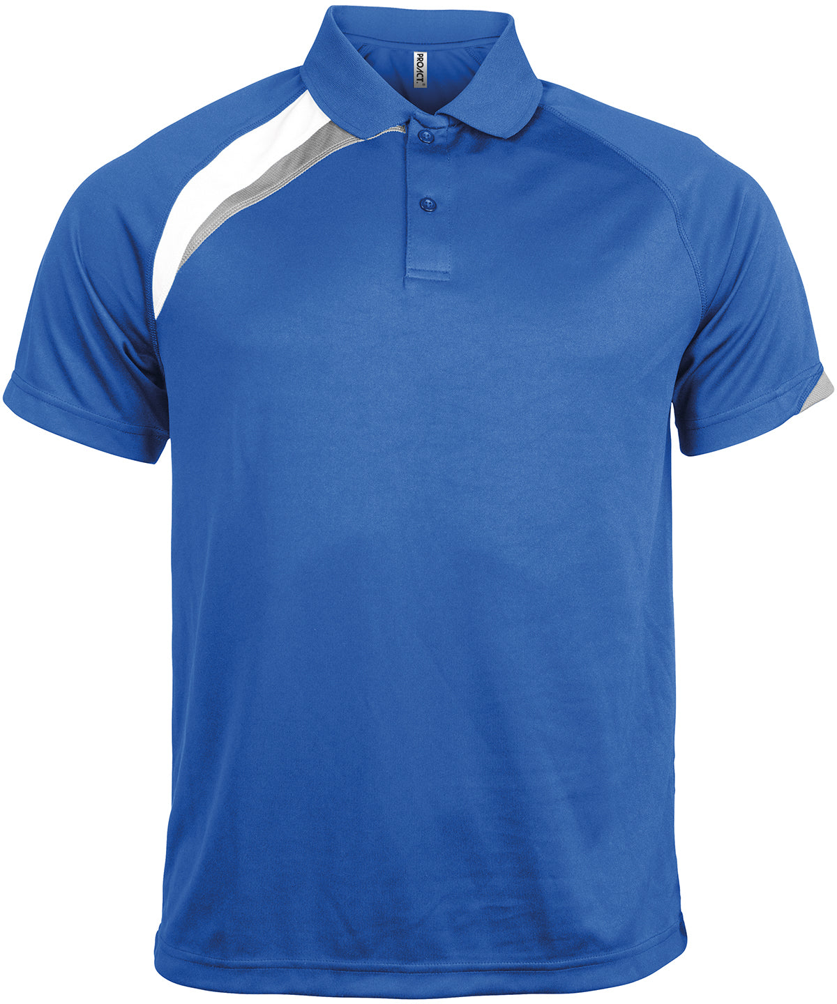 Polos - Kortärmad Sportpikétröja för Herrar Royal Blue White Storm Grey