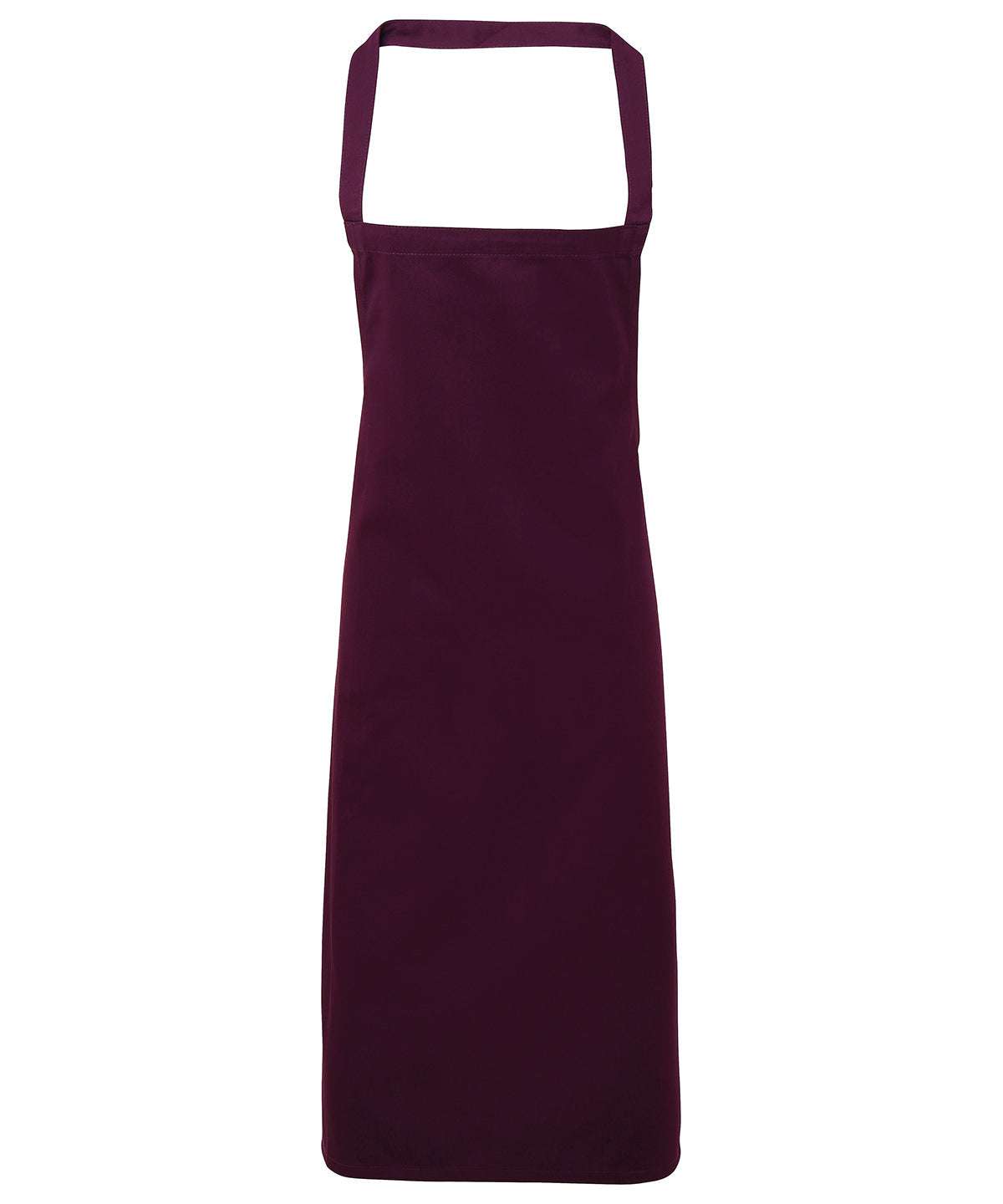 Aprons - Premier PR102: Organic Cotton Förkläde Aubergine One size