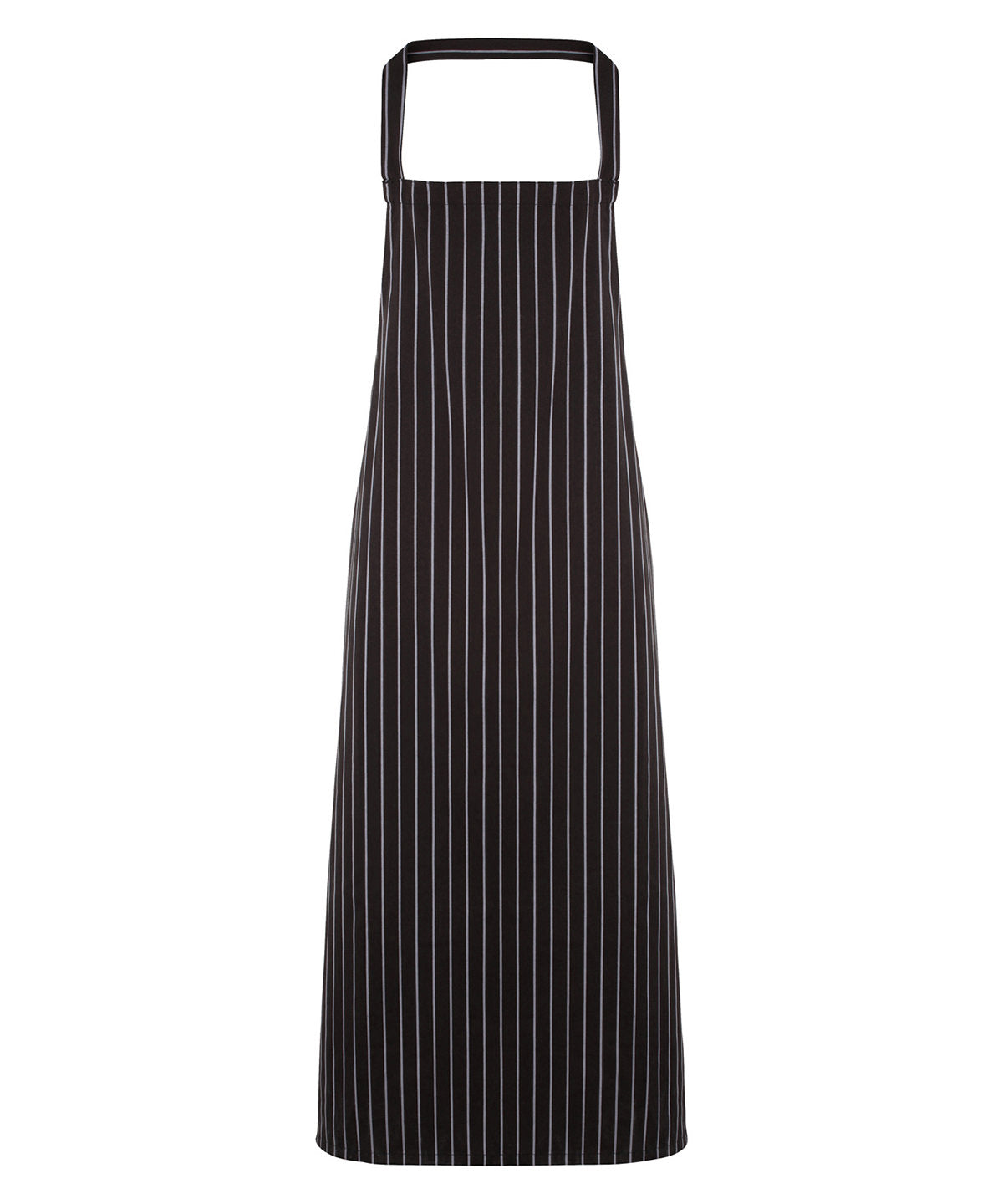 Aprons - Randigt Bib Förkläde Black Grey One size