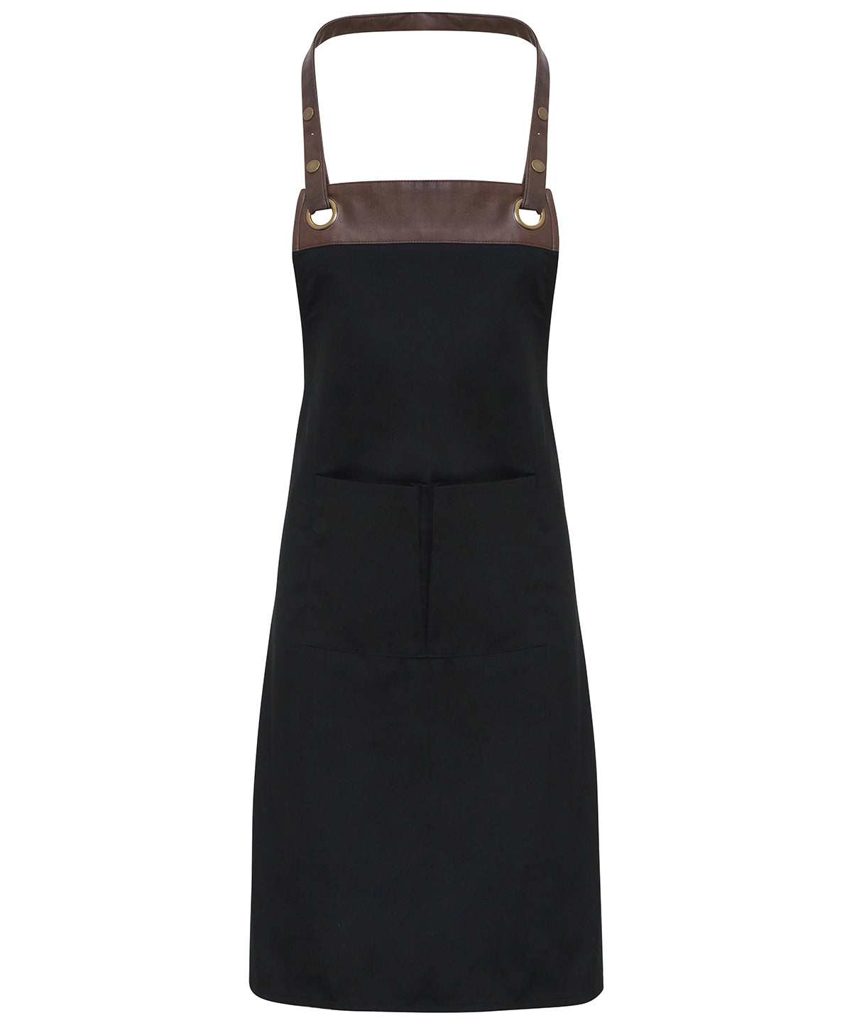 Aprons - Stilrent och Funktionellt Espresso Bib Förkläde Black Brown One size