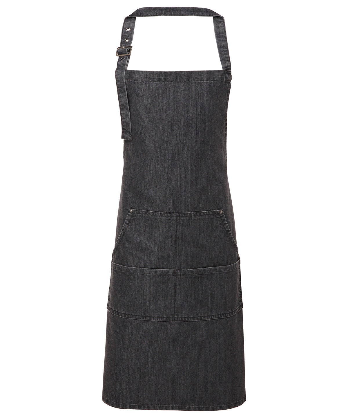 Aprons - Jeans Stitch Bib Förkläde Black Denim One size