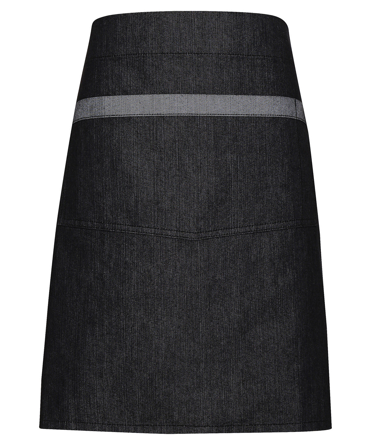 Aprons - Kontrastdenim Mid-lång Köksskydd Black Denim One size