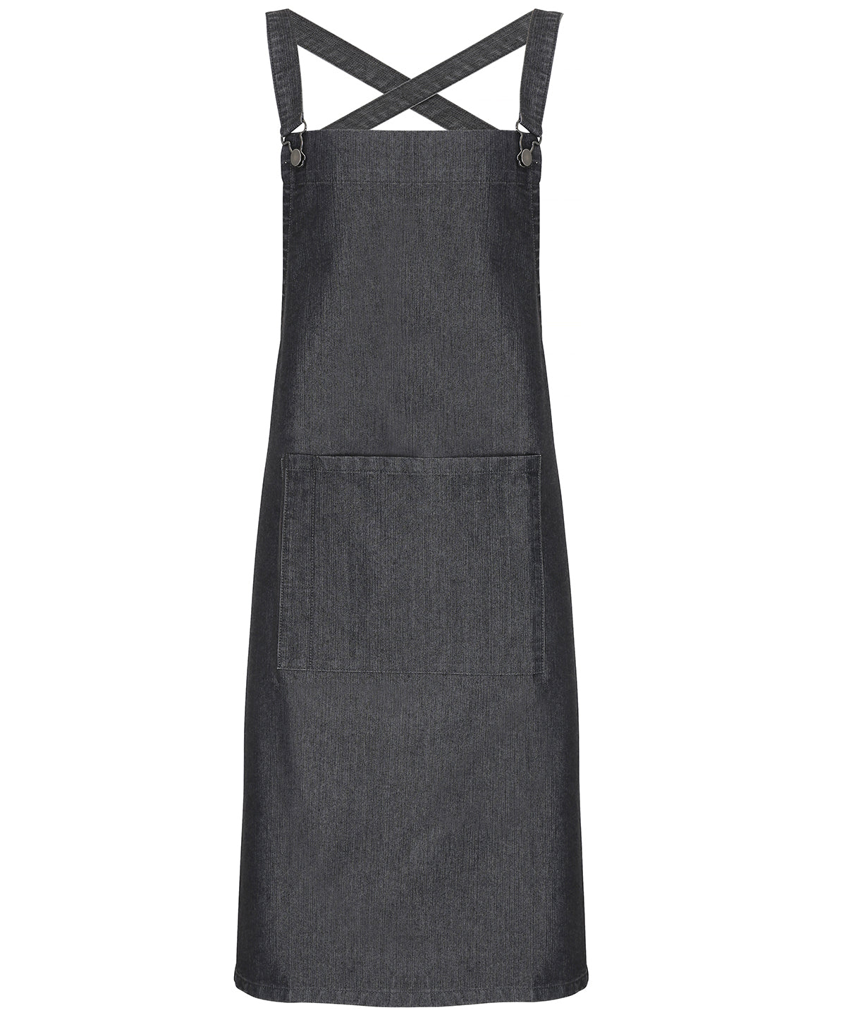 Aprons - Korsrygg 'Barista' Bib Förkläde Black Denim One size