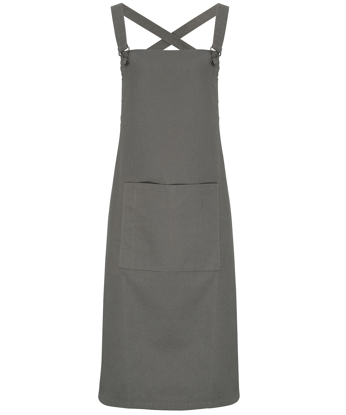 Aprons - Korsrygg 'Barista' Bib Förkläde Dark Grey One size