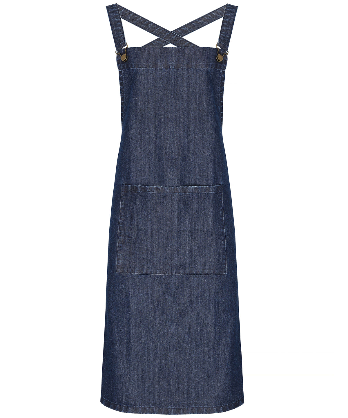 Aprons - Korsrygg 'Barista' Bib Förkläde Indigo Denim One size