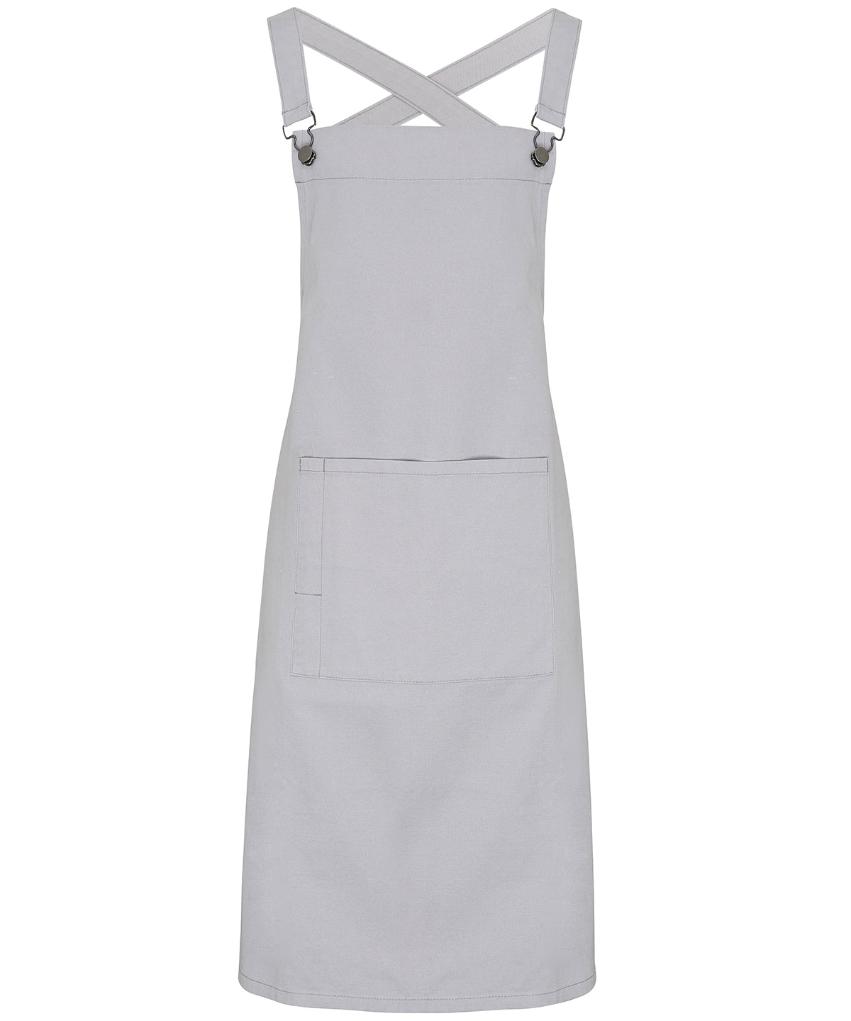 Aprons - Korsrygg 'Barista' Bib Förkläde Silver One size