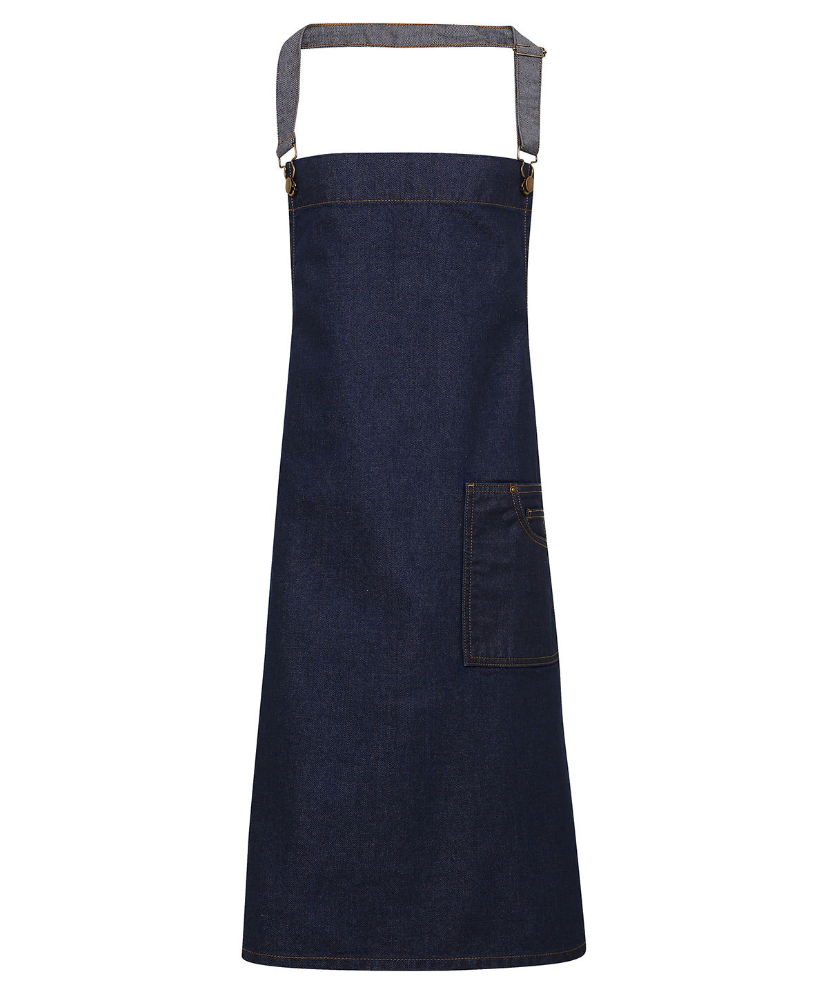 Aprons - Stiligt Denim Bib Förkläde för Moderna Restauranger Indigo Denim One size