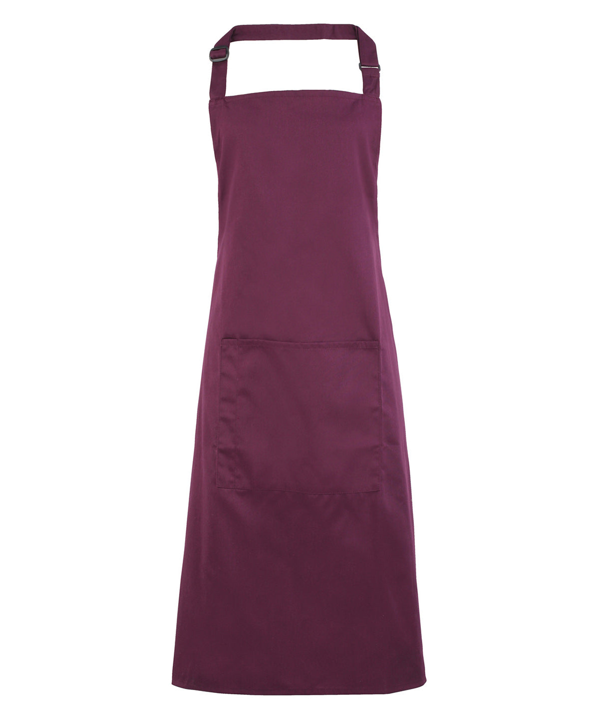 Aprons - Klassiskt Bib-Förkläde med Ficka Aubergine One size