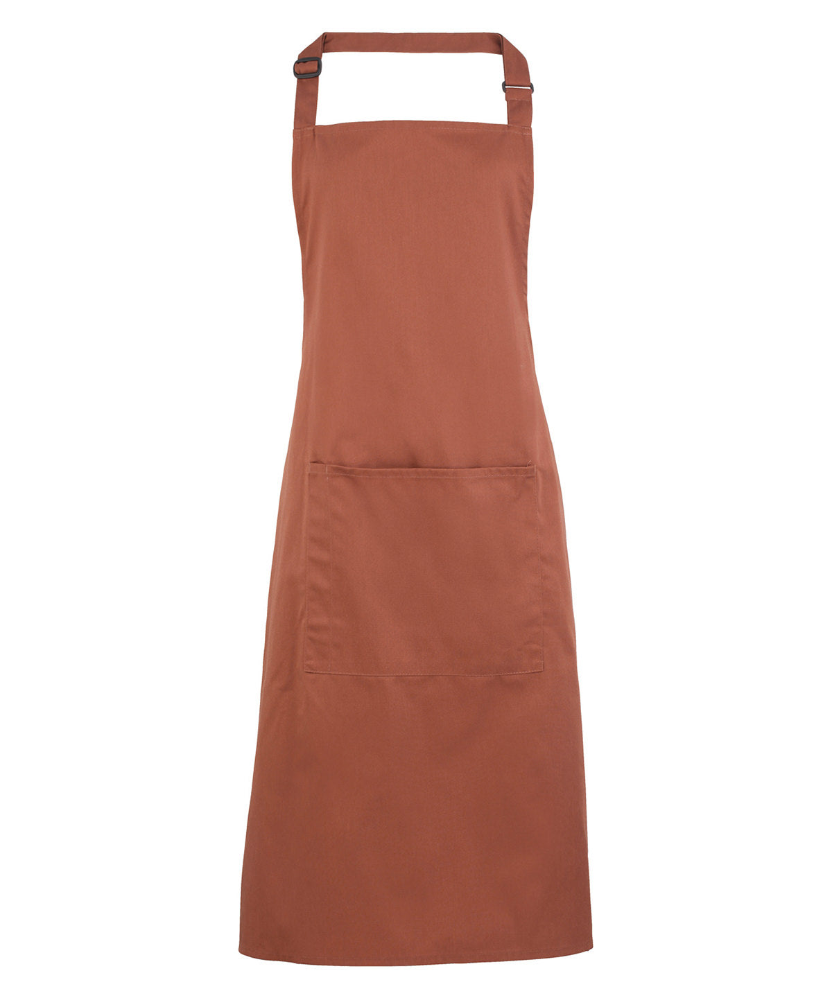 Aprons - Klassiskt Bib-Förkläde med Ficka Chestnut One size