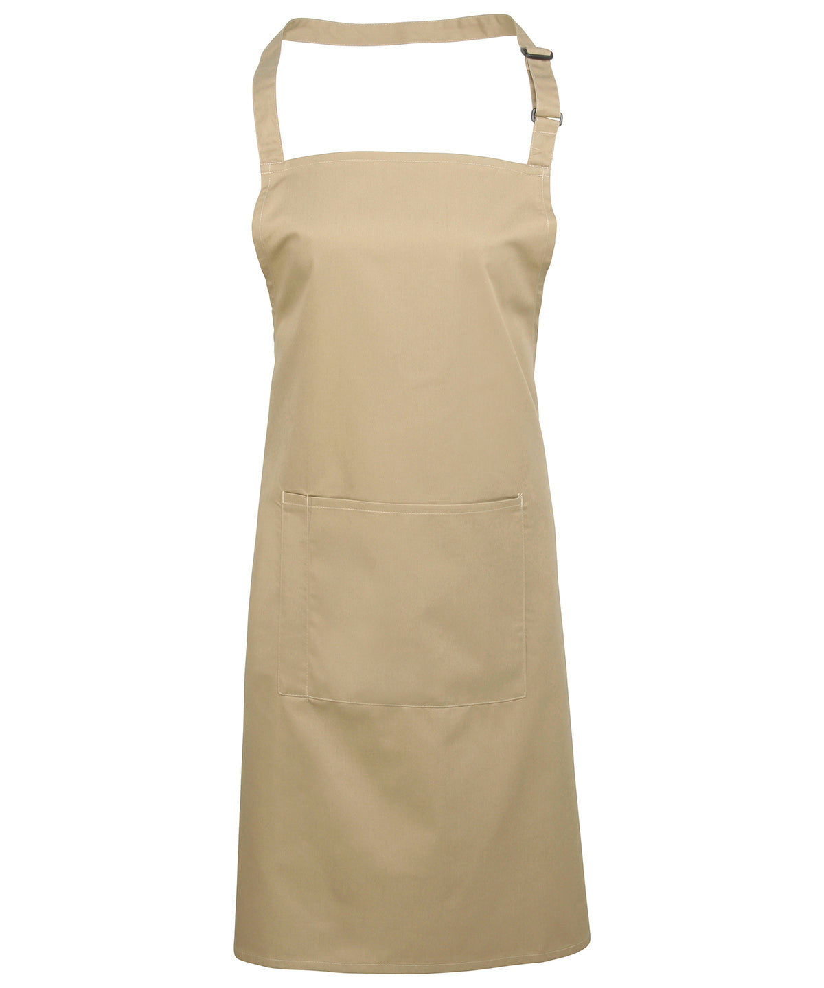 Aprons - Klassiskt Bib-Förkläde med Ficka Khaki One size