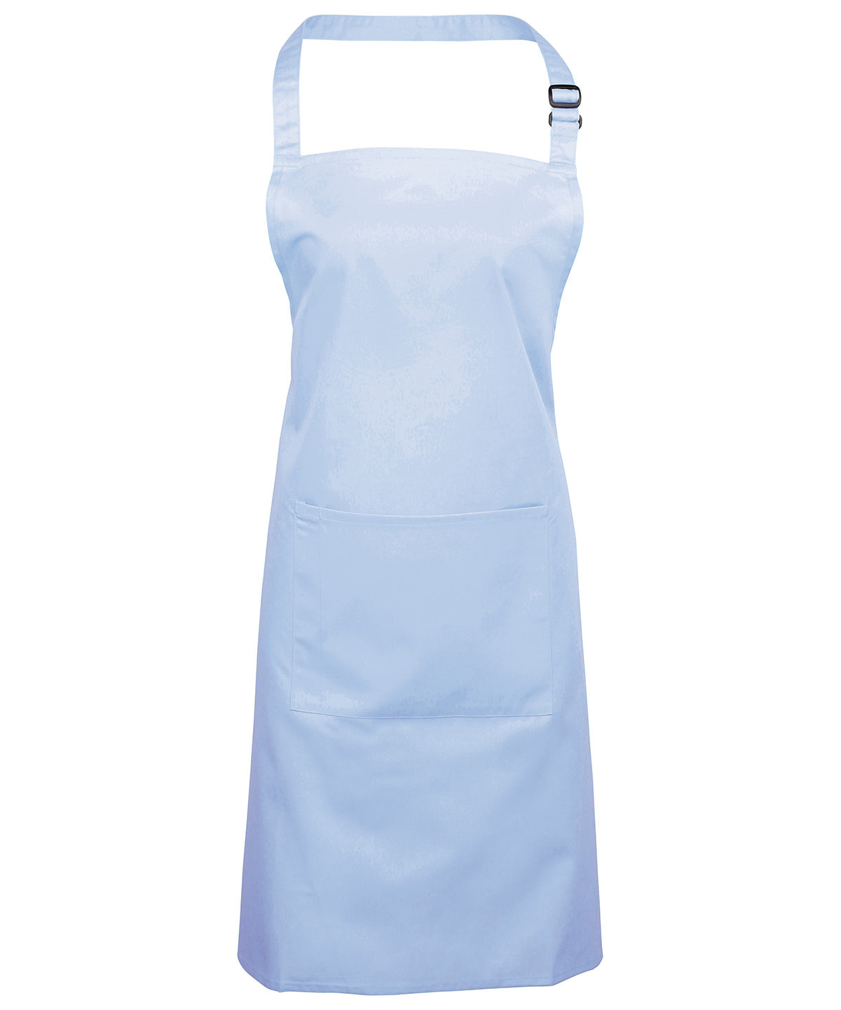 Aprons - Klassiskt Bib-Förkläde med Ficka Light Blue One size