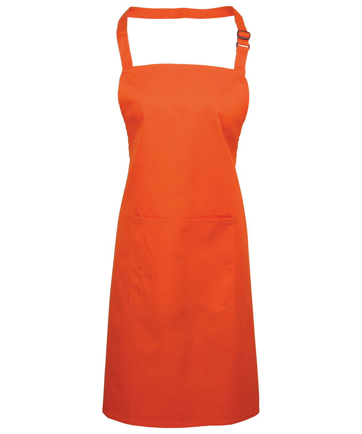 Aprons - Klassiskt Bib-Förkläde med Ficka Orange One size