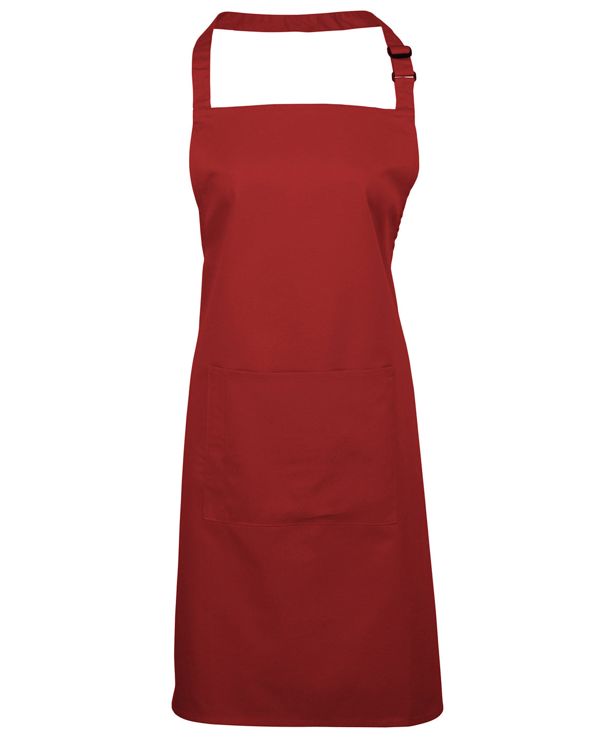 Aprons - Klassiskt Bib-Förkläde med Ficka Red One size