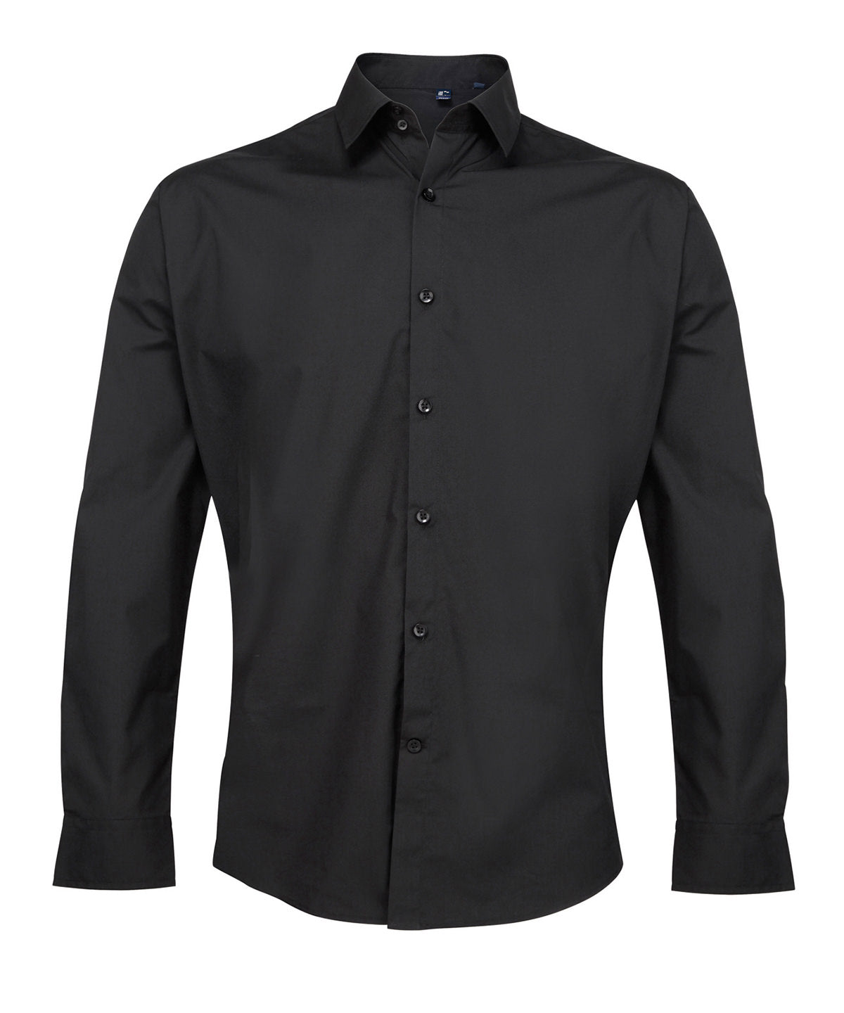 Shirts - Långärmad Poplinskjorta för Herrar Black