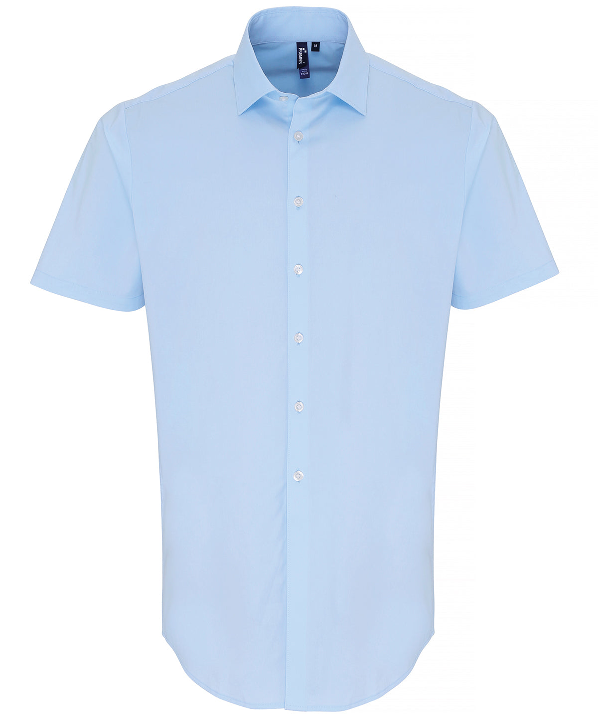 Shirts - Stilren och Bekväm Kortärmad Skjorta för Herrar Pale Blue