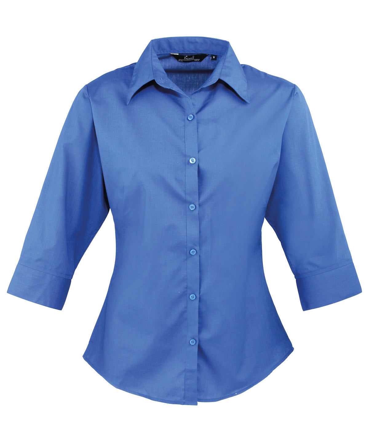 Blouses - Elegant damblus med trekvartsärm Royal