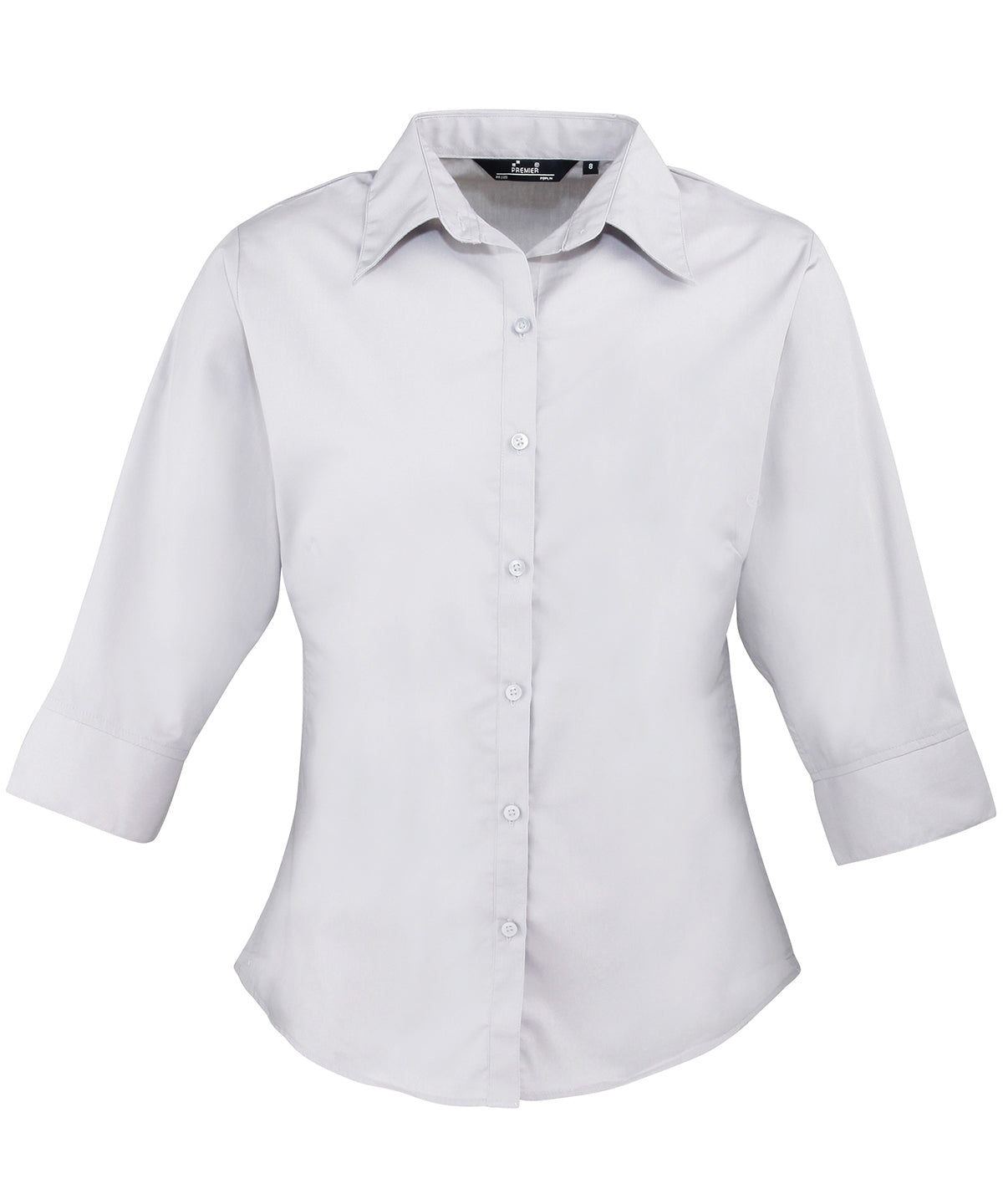 Blouses - Elegant damblus med trekvartsärm Silver