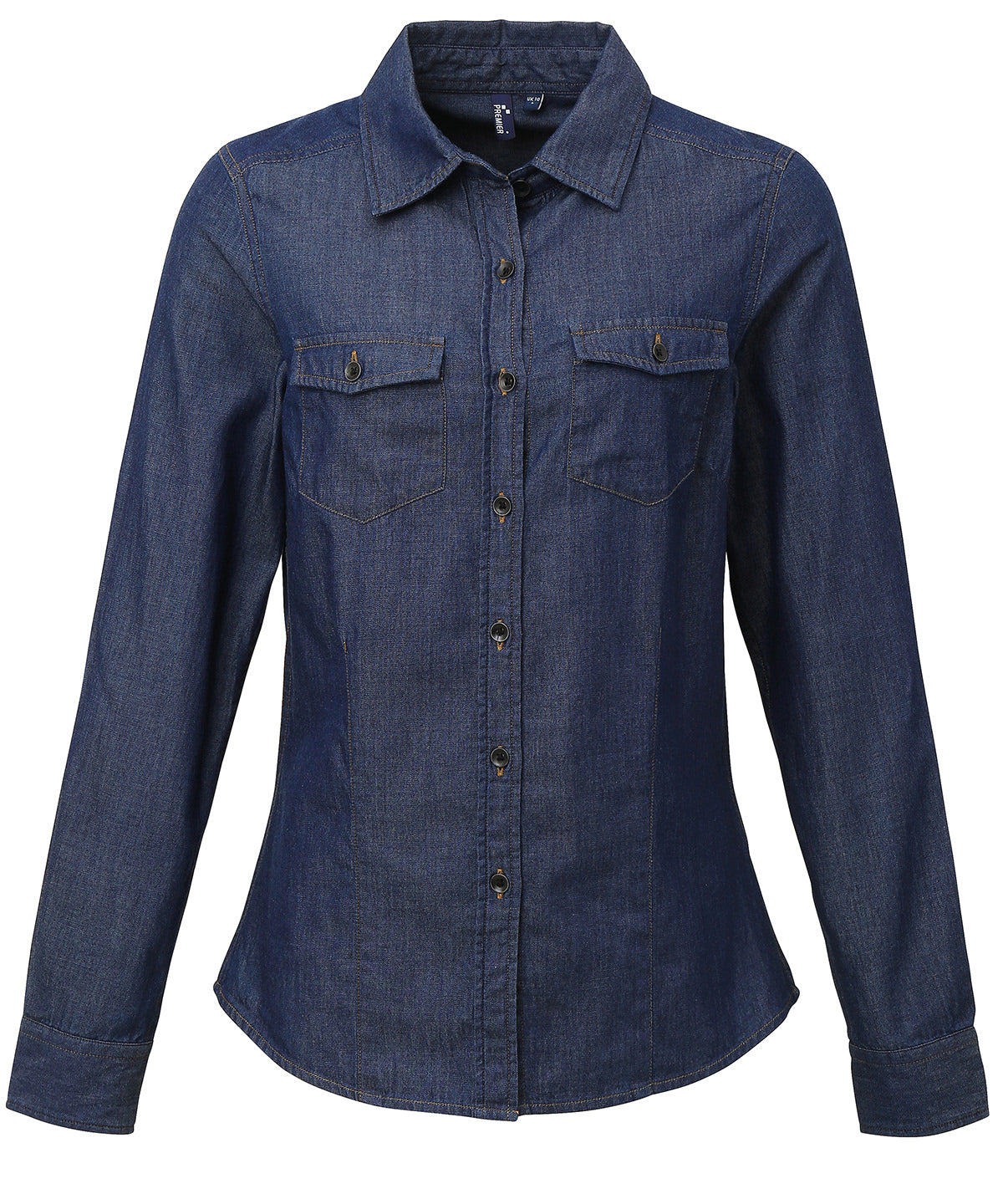 Shirts - Elegant Denimblus för Damer Indigo Denim