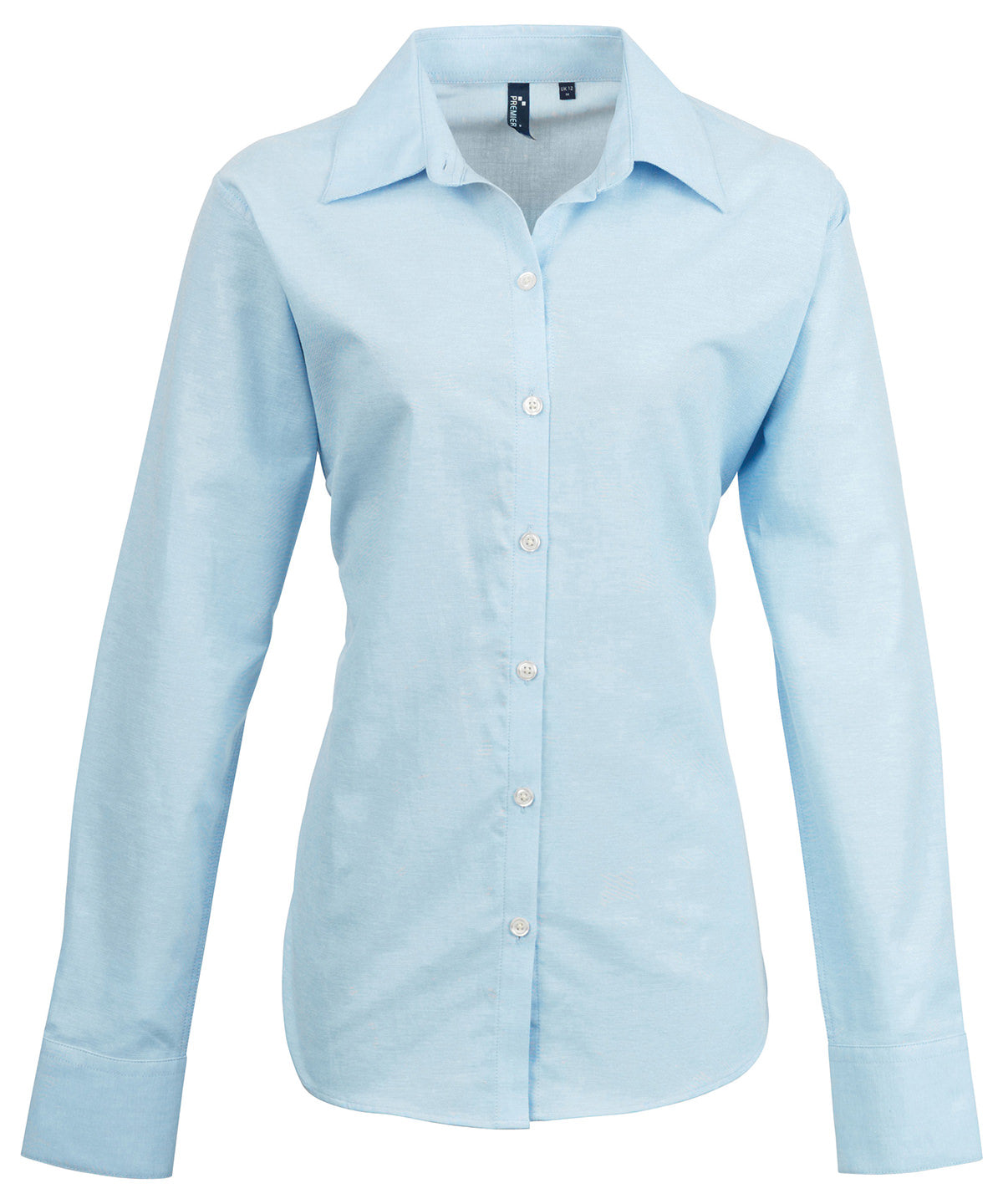 Shirts - Elegant långärmad Oxford-skjorta för damer Light Blue