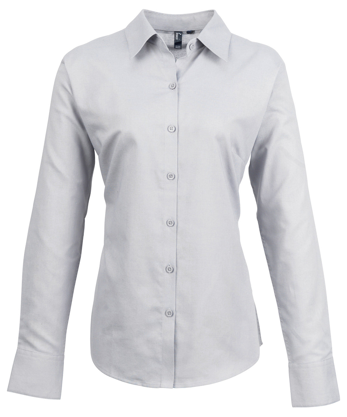 Shirts - Elegant långärmad Oxford-skjorta för damer Silver