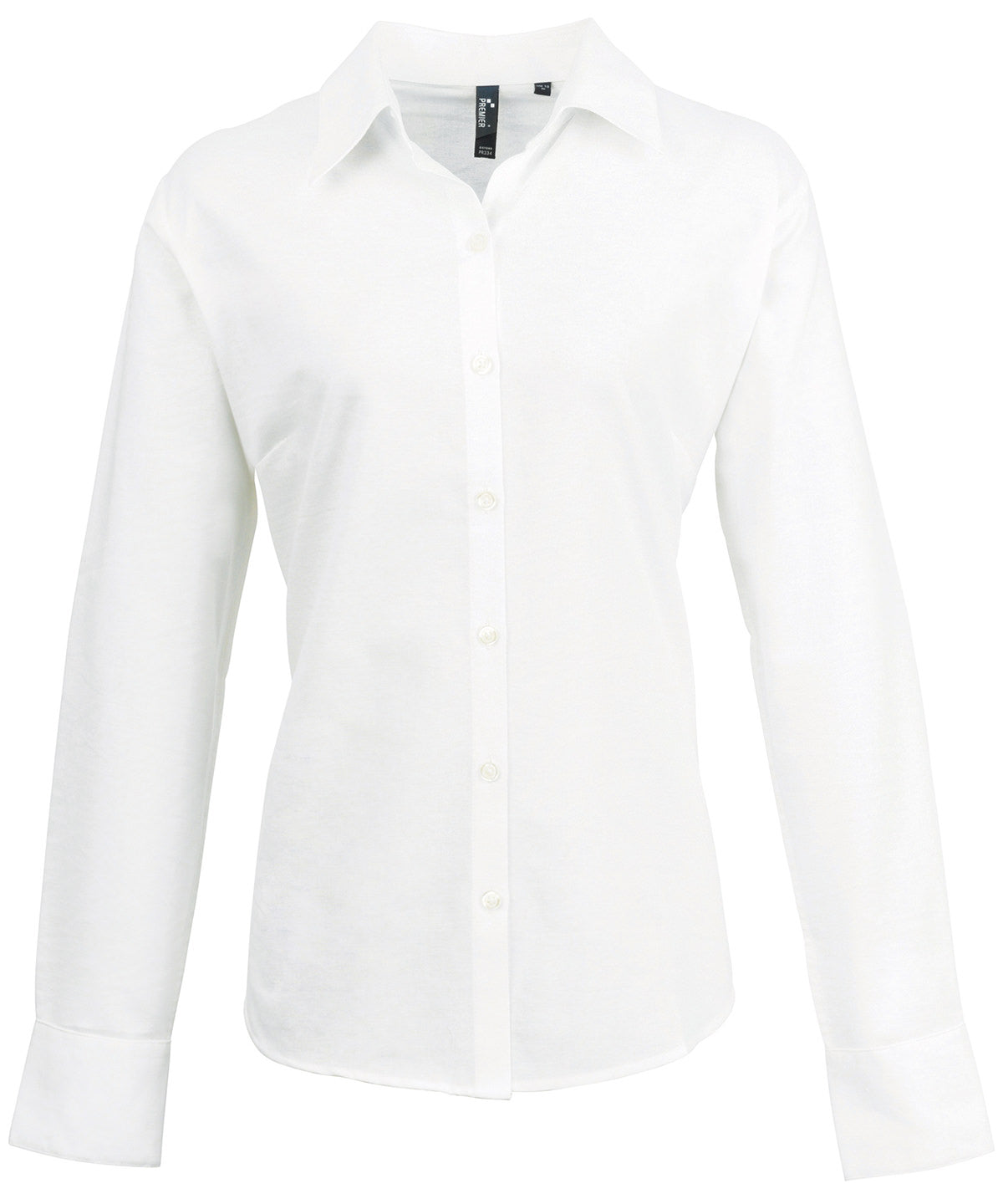 Shirts - Elegant långärmad Oxford-skjorta för damer White