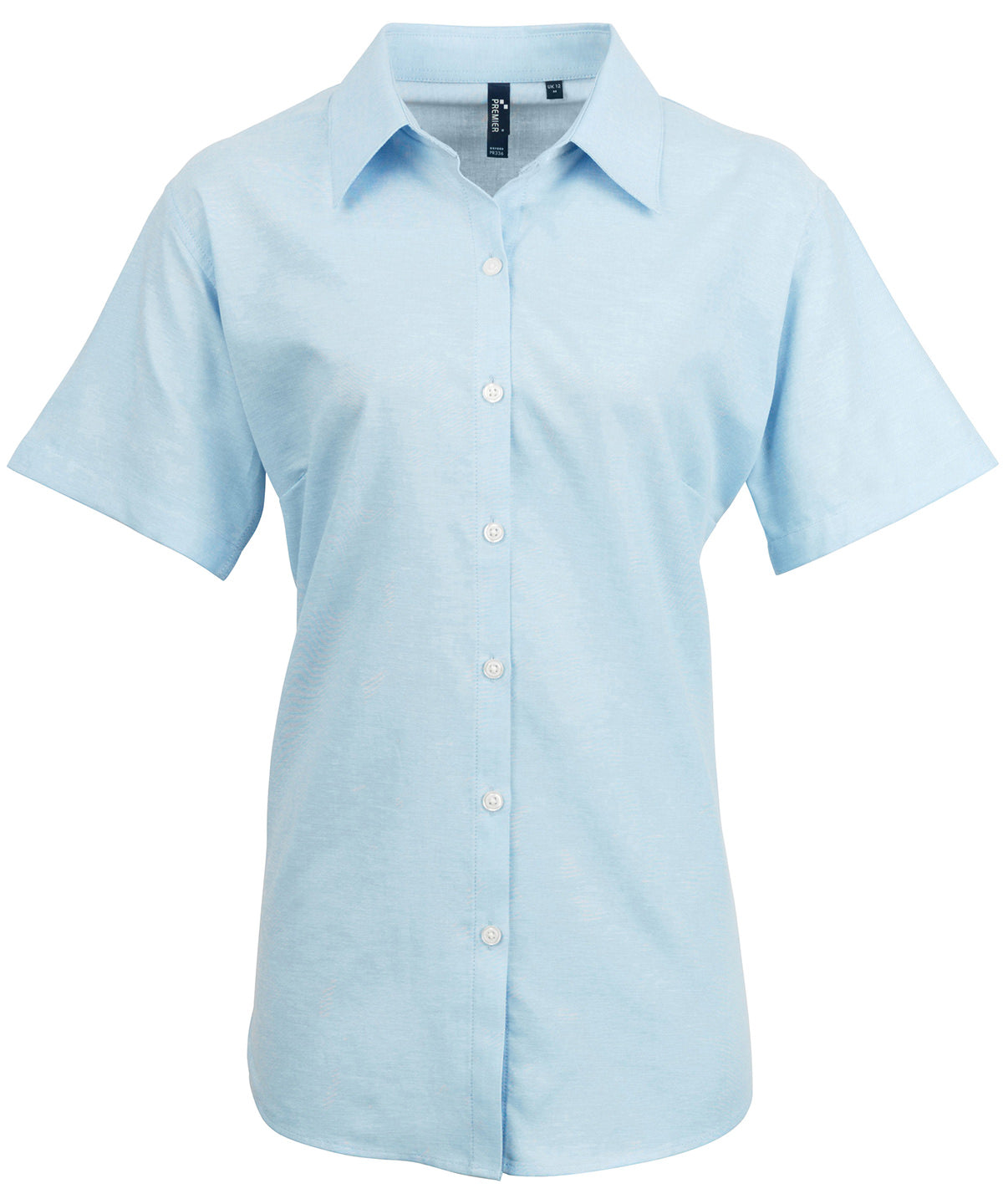 Shirts - Kortärmad dam Oxford-skjorta Light Blue