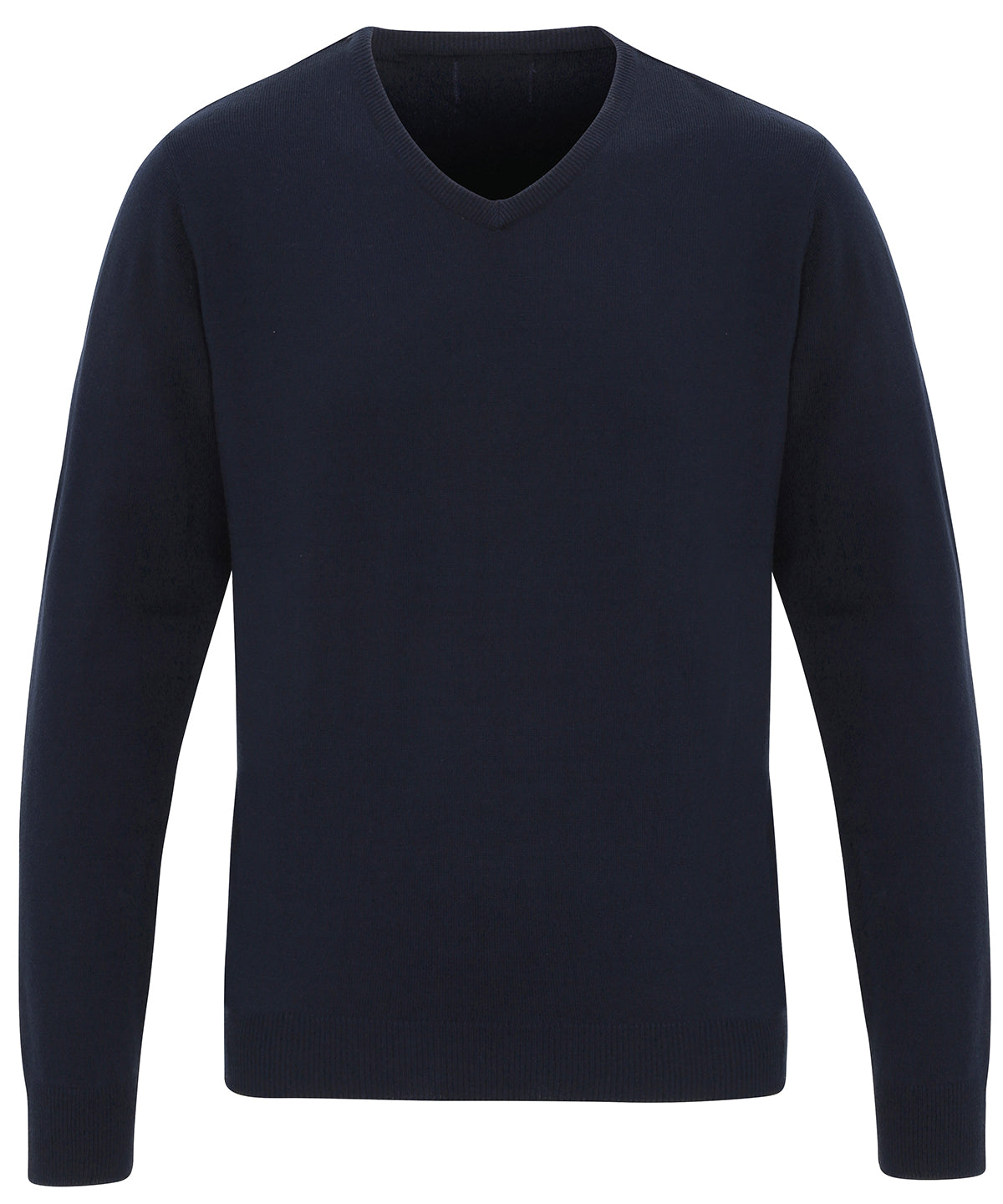 Knitted Jumpers - V-ringad akryltröja – en tidlös favorit Navy