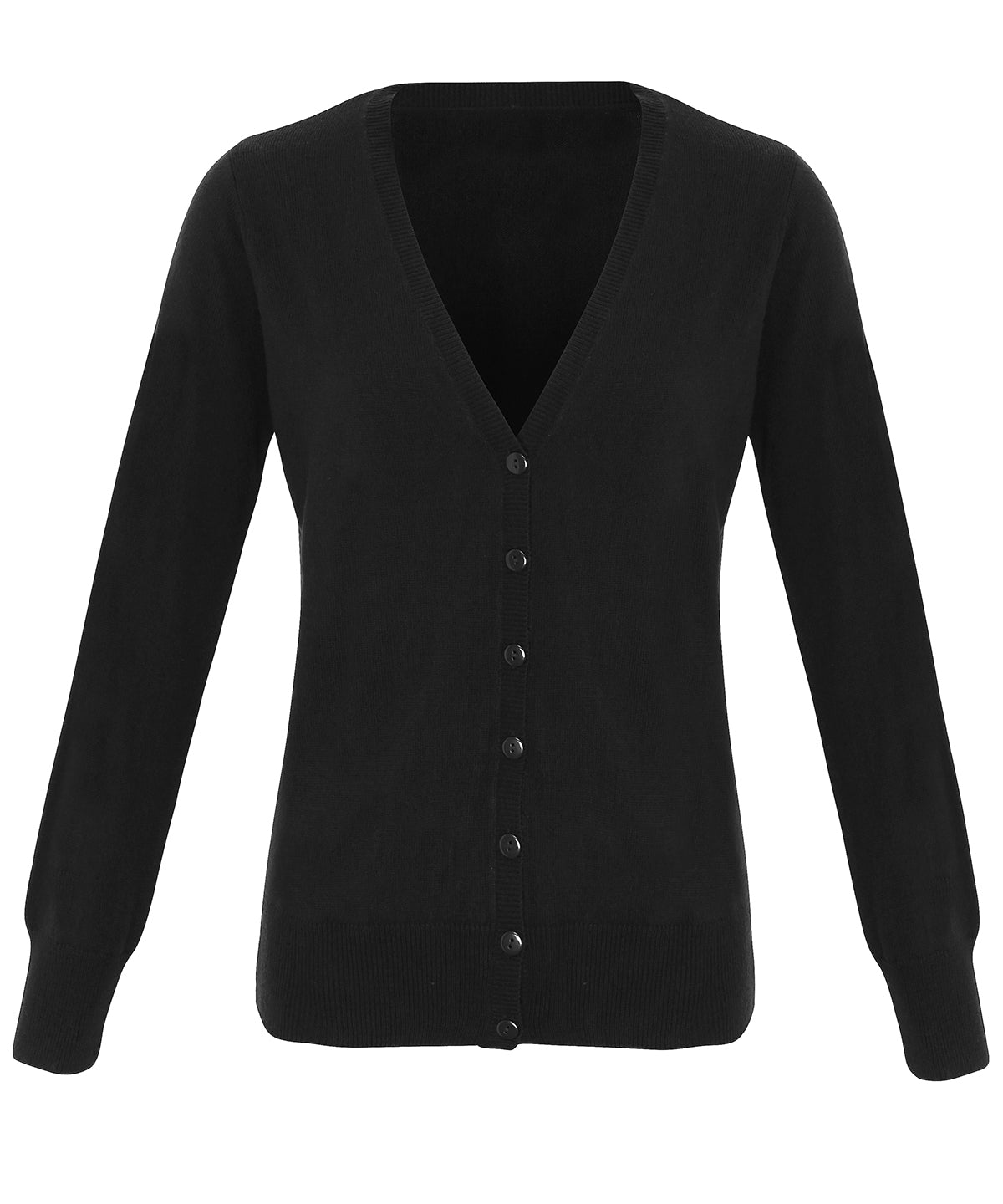 Cardigans - Dam 'Essential' Akryl Cardigan Black