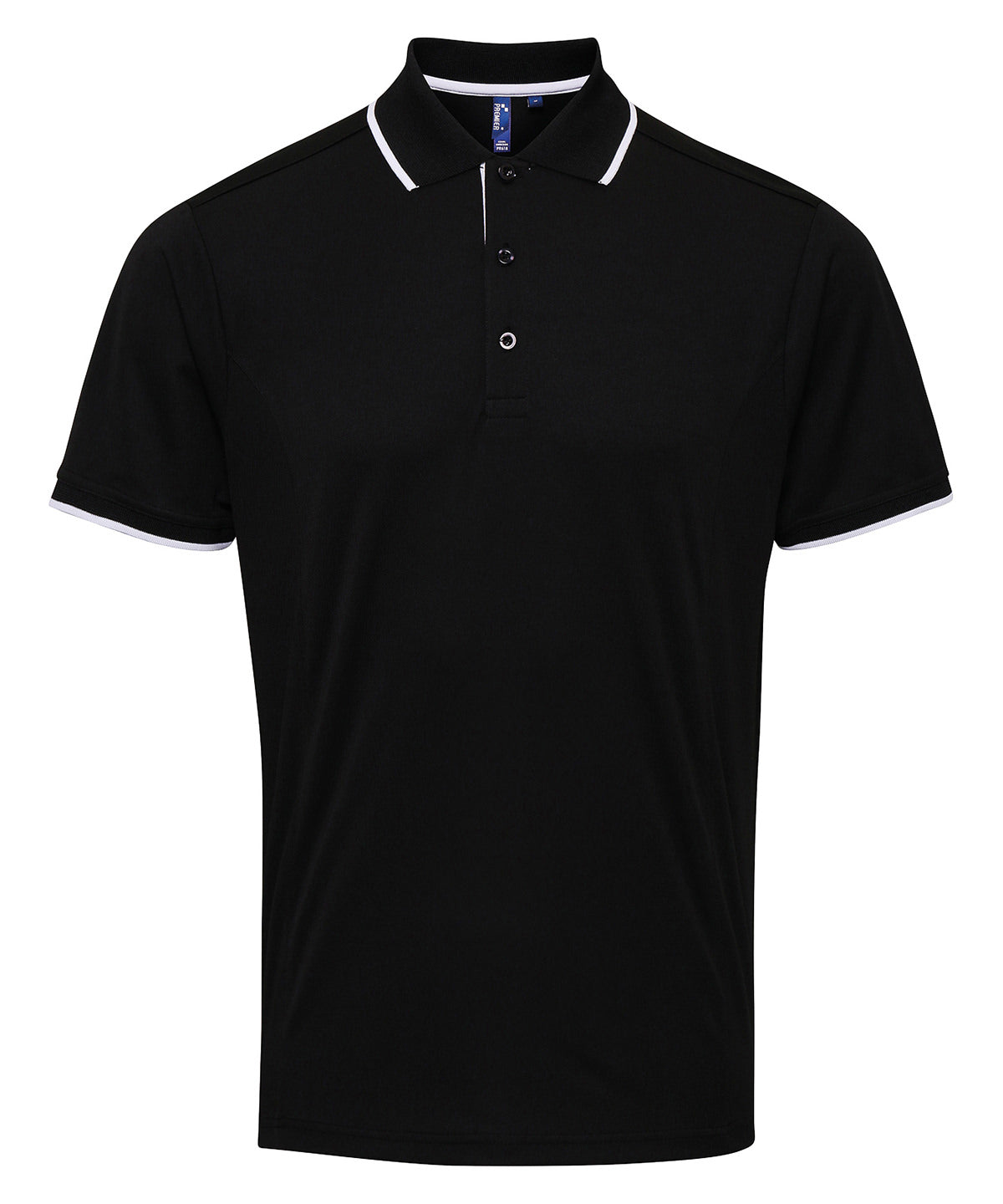 Polos - Kontrast Coolchecker Polo Black White