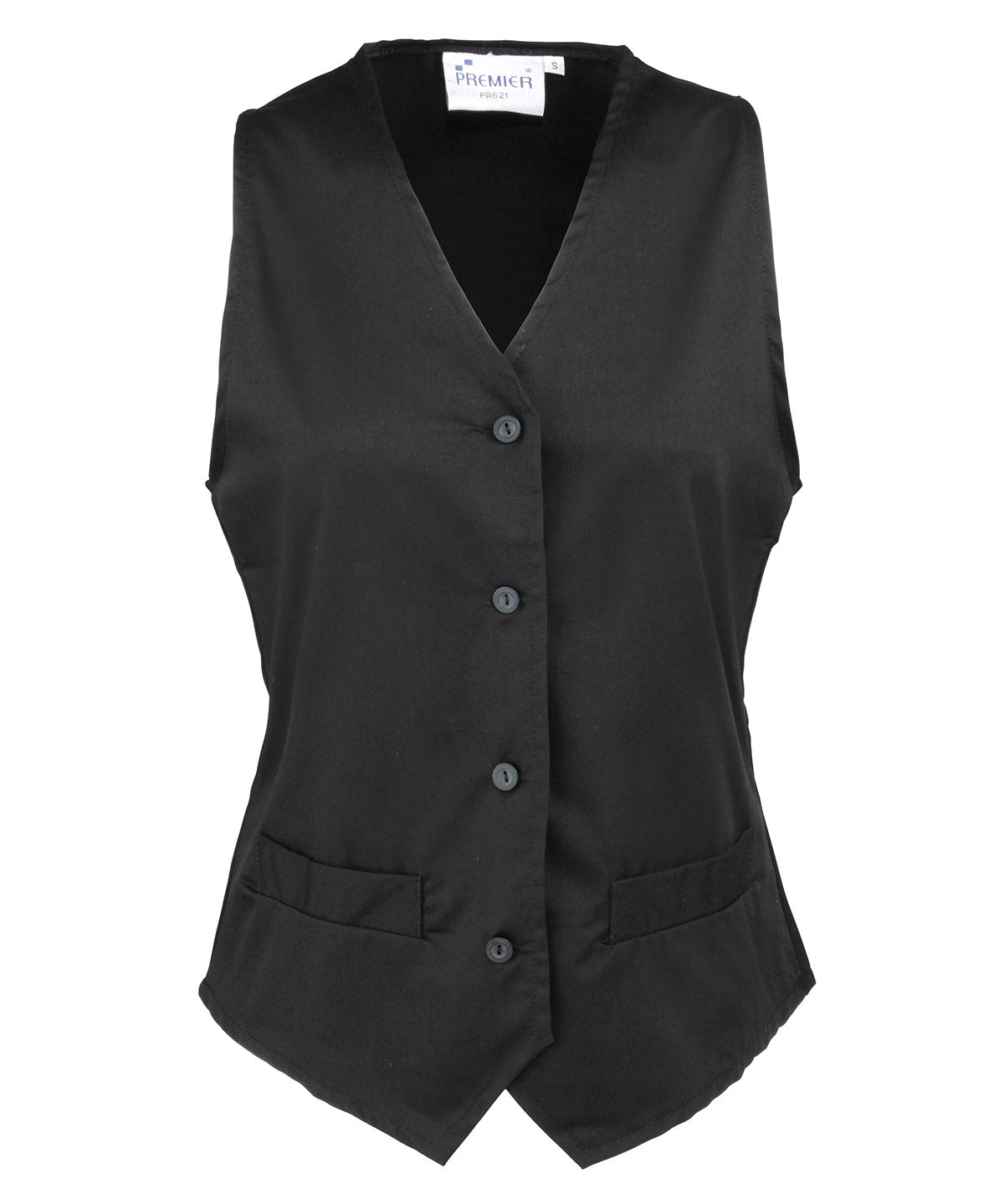 Waistcoats - Elegant Damväst för Serviceuniformer Black