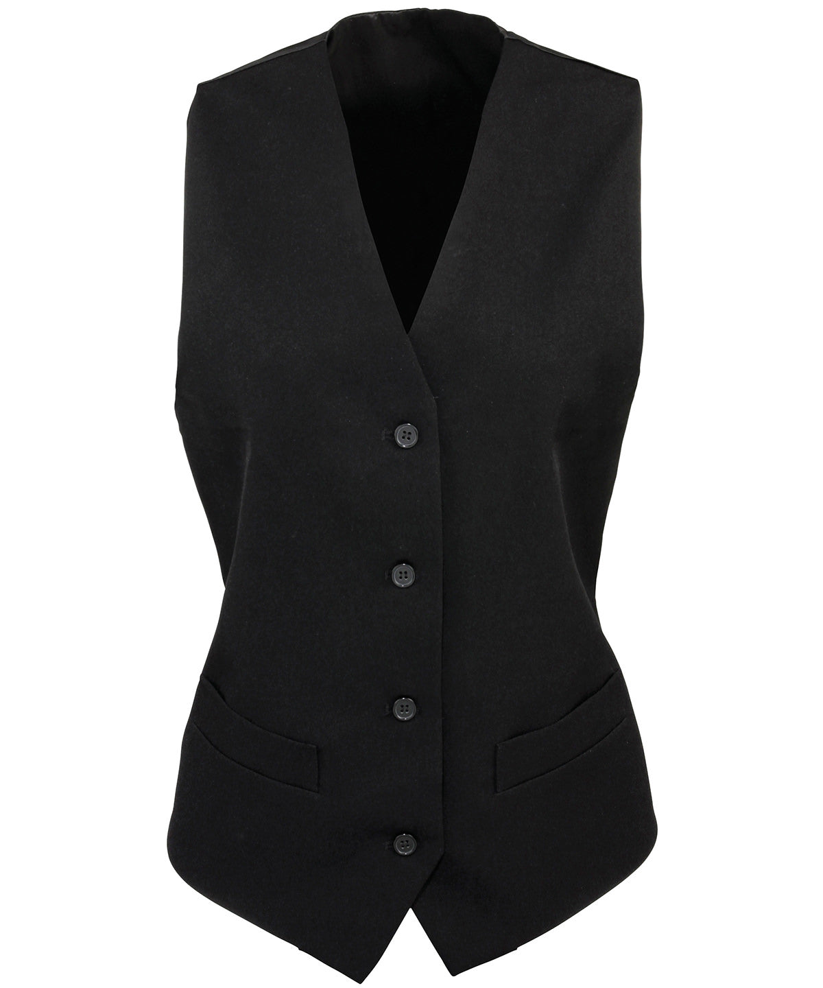 Waistcoats - Elegant damlinne med justerbar passform Black