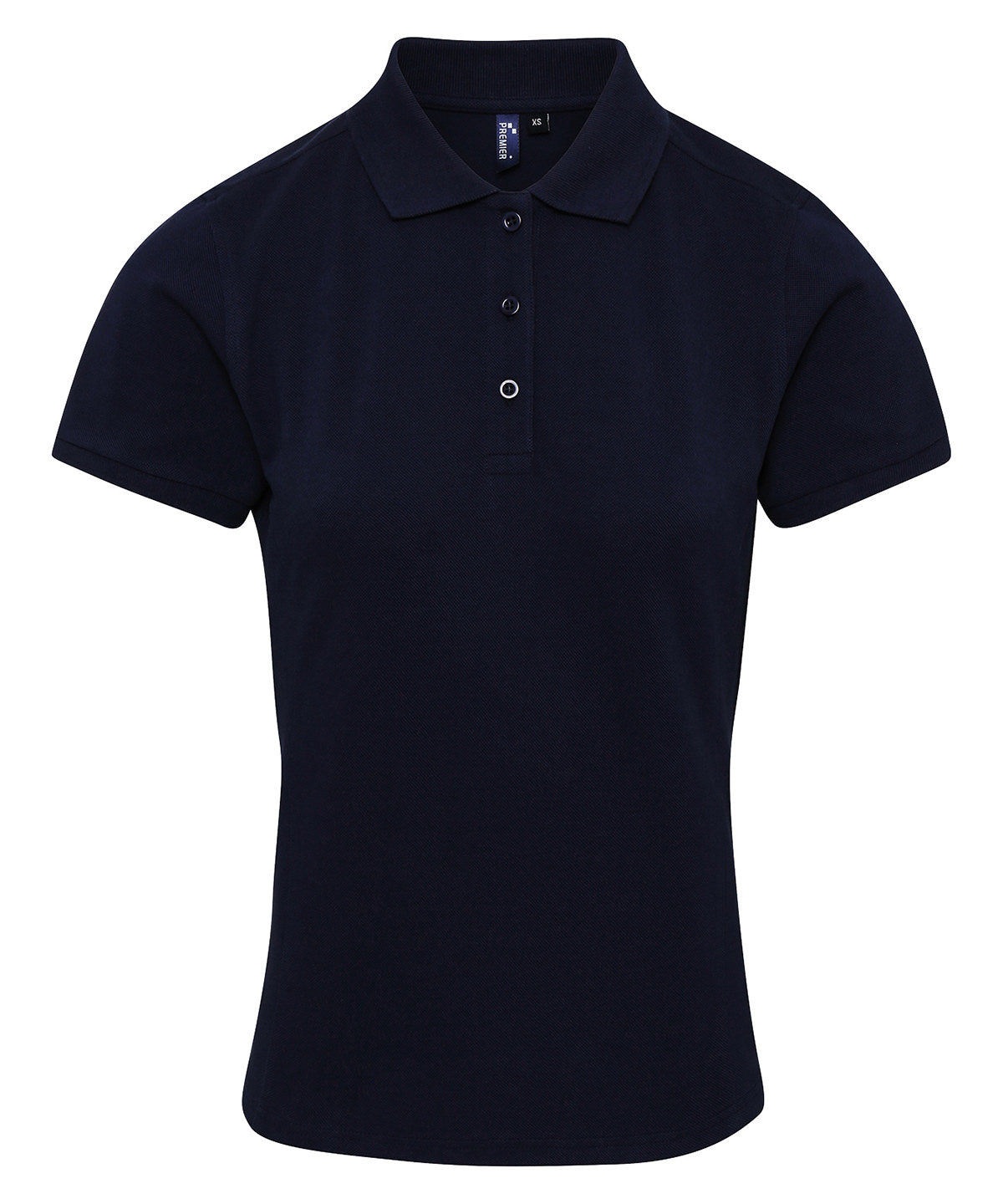 Polos - Dam Coolchecker Plus Piqué-Polo Navy