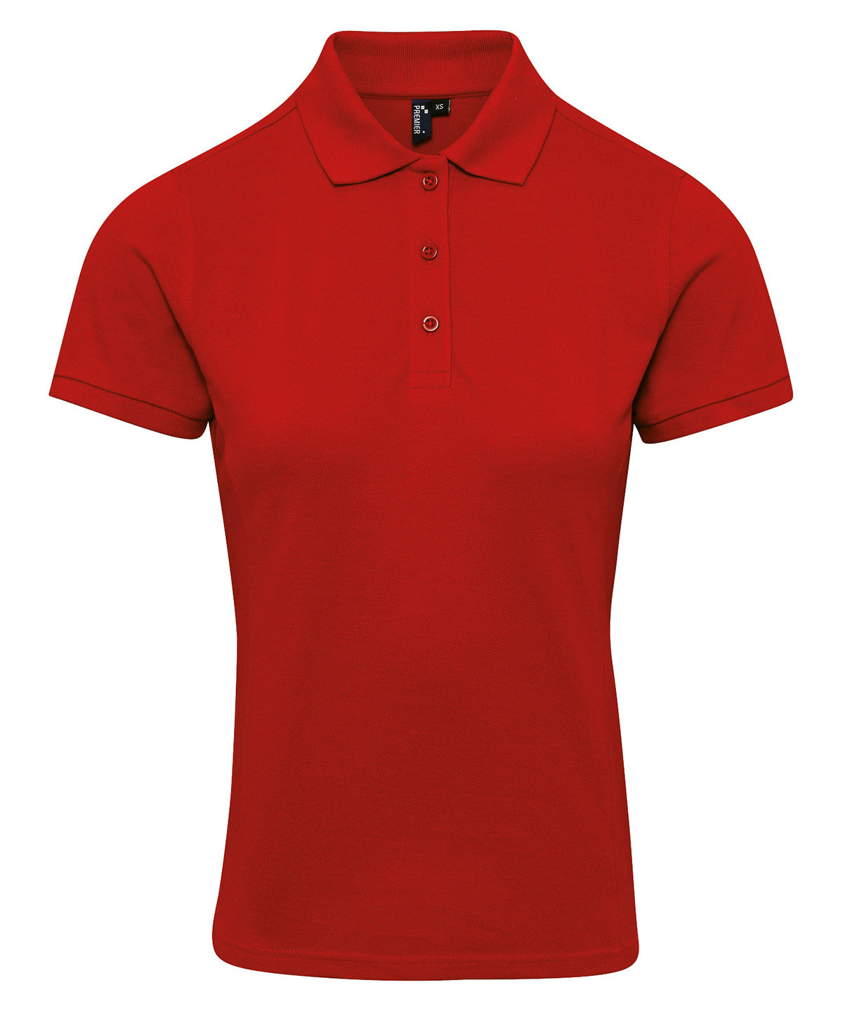 Polos - Dam Coolchecker Plus Piqué-Polo Red