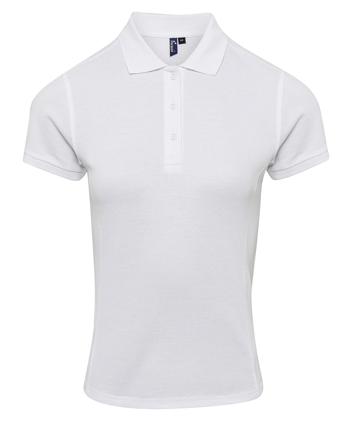 Polos - Dam Coolchecker Plus Piqué-Polo White