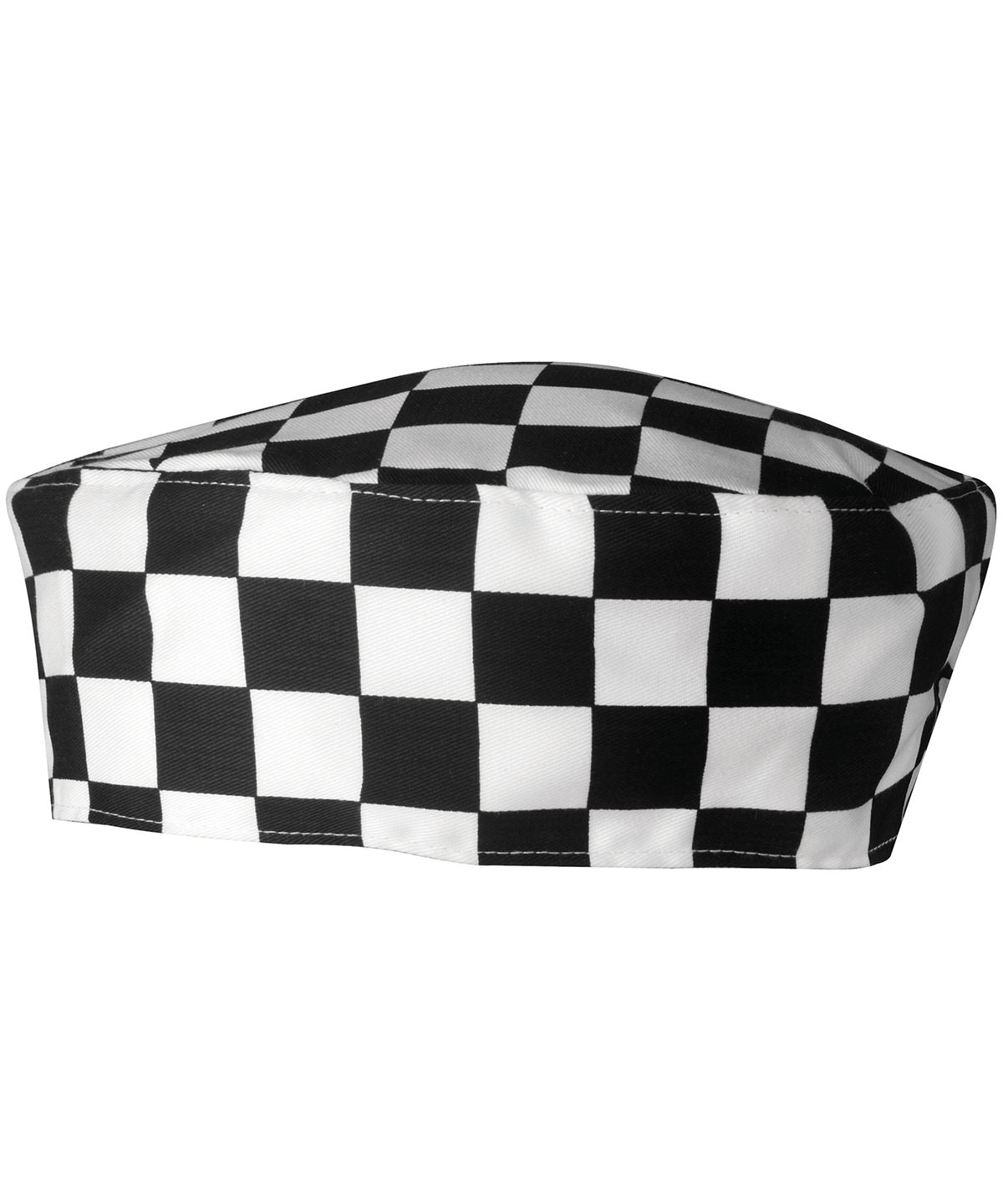 Hats - Kortärmad kockjacka för komfort i arbetet Black White Check One size