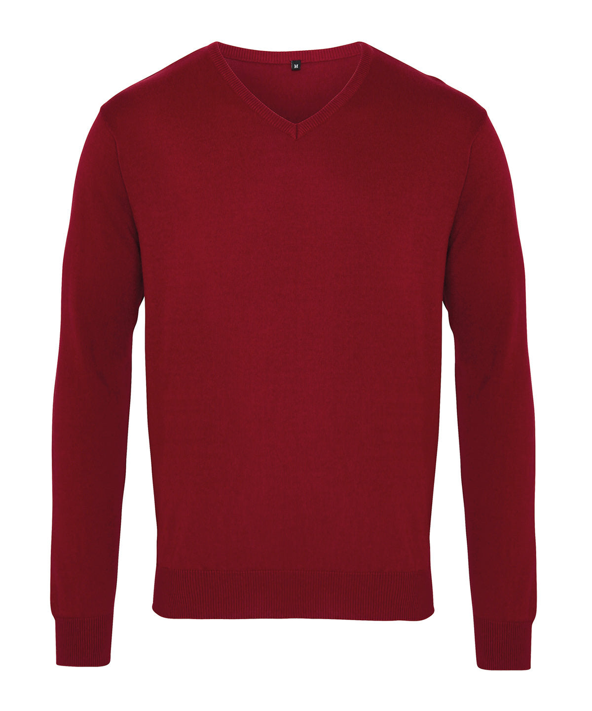 Knitted Jumpers - Perfekt V-ringad Tröja för Alla Tillfällen Burgundy