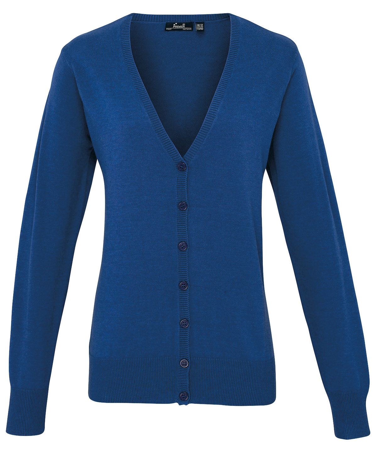 Cardigans - Elegant Damcardigan med Knappar Royal