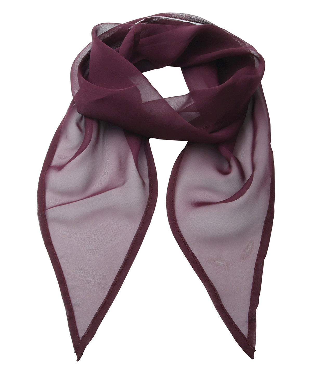 Scarves - Chiffonhalsduk Aubergine One size