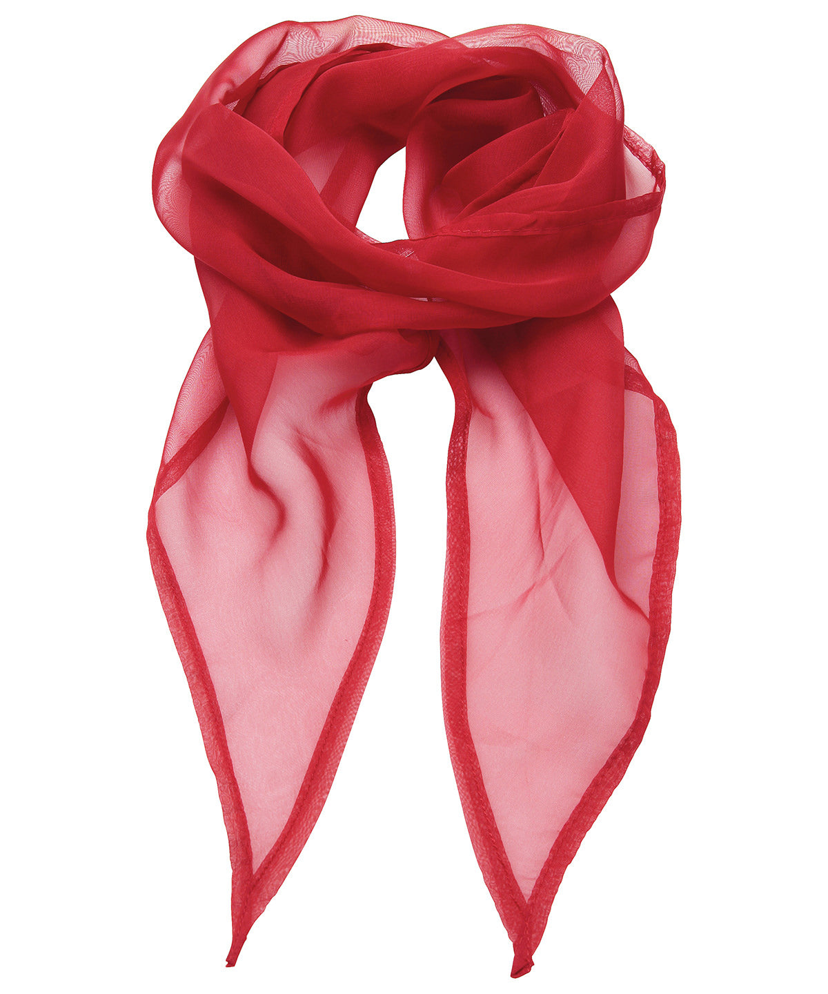 Scarves - Chiffonhalsduk Red One size