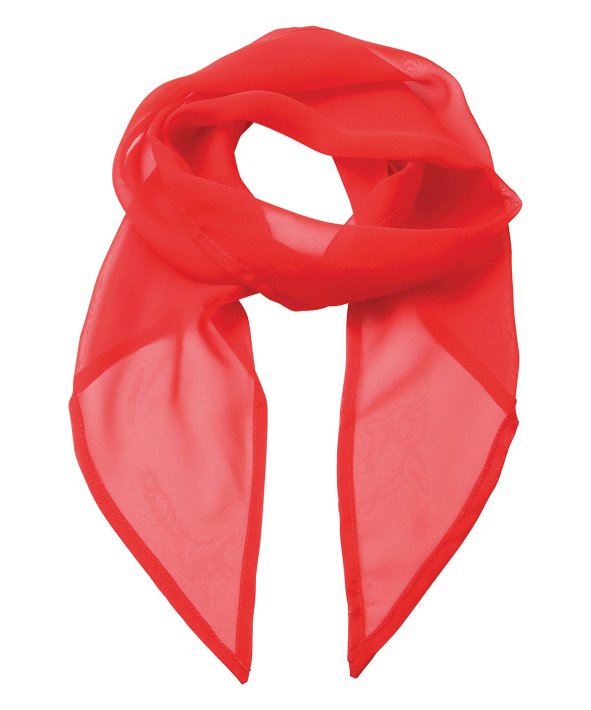 Scarves - Chiffonhalsduk Strawberry Red One size