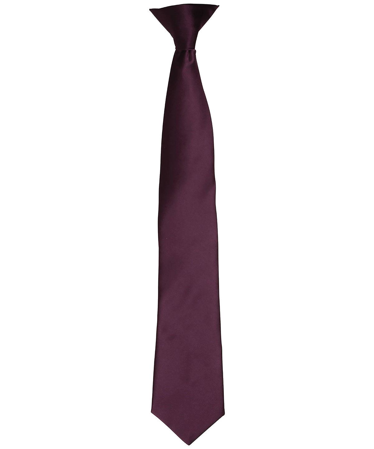 Ties - Elegant Satinclipsslips Aubergine One size